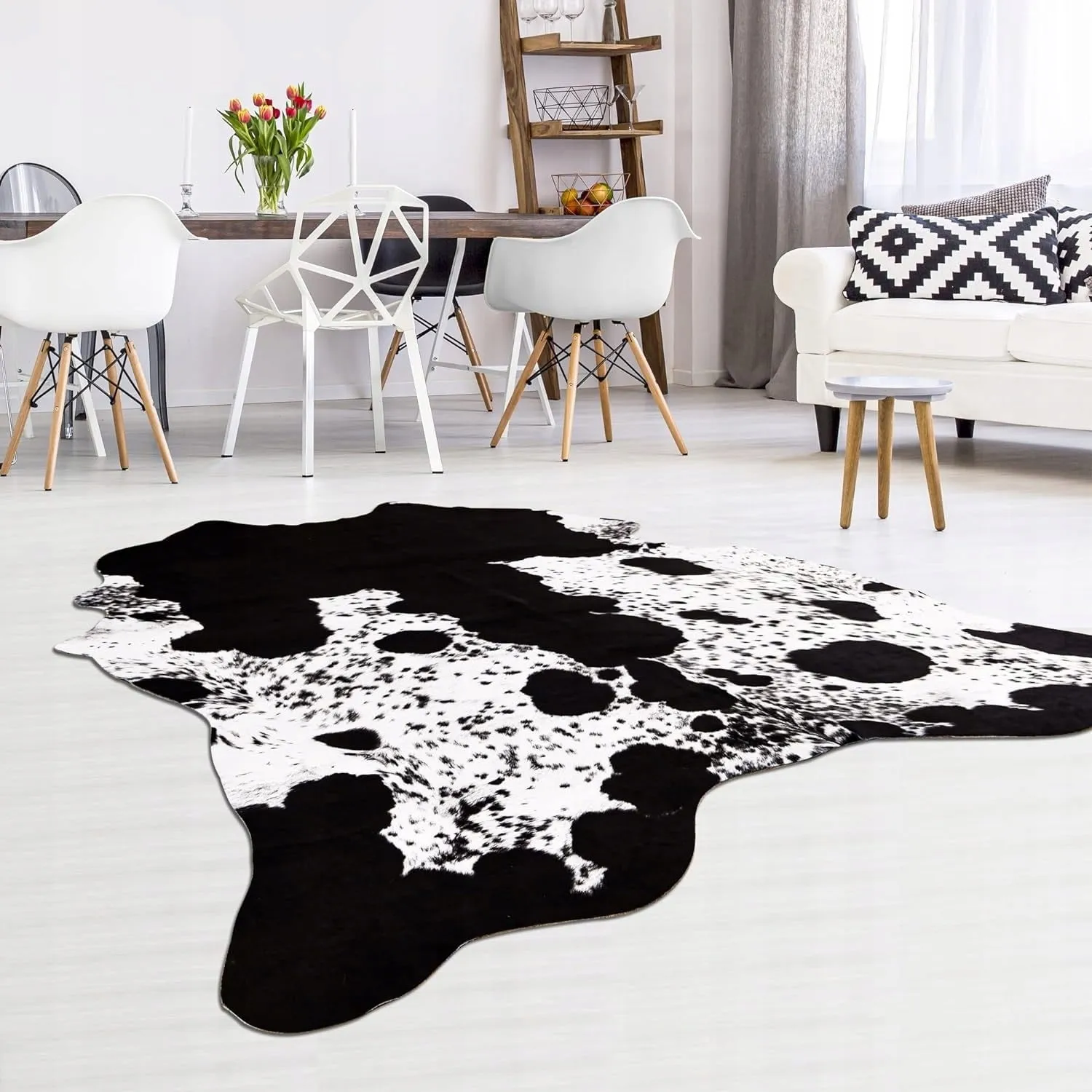 Premium Faux Cowhide Home Decor Carpet Luxury Home Office Area Rug