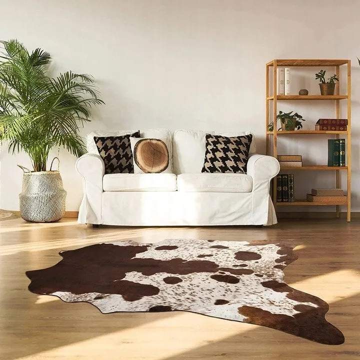 Premium Faux Cowhide Home Decor Carpet Luxury Home Office Area Rug