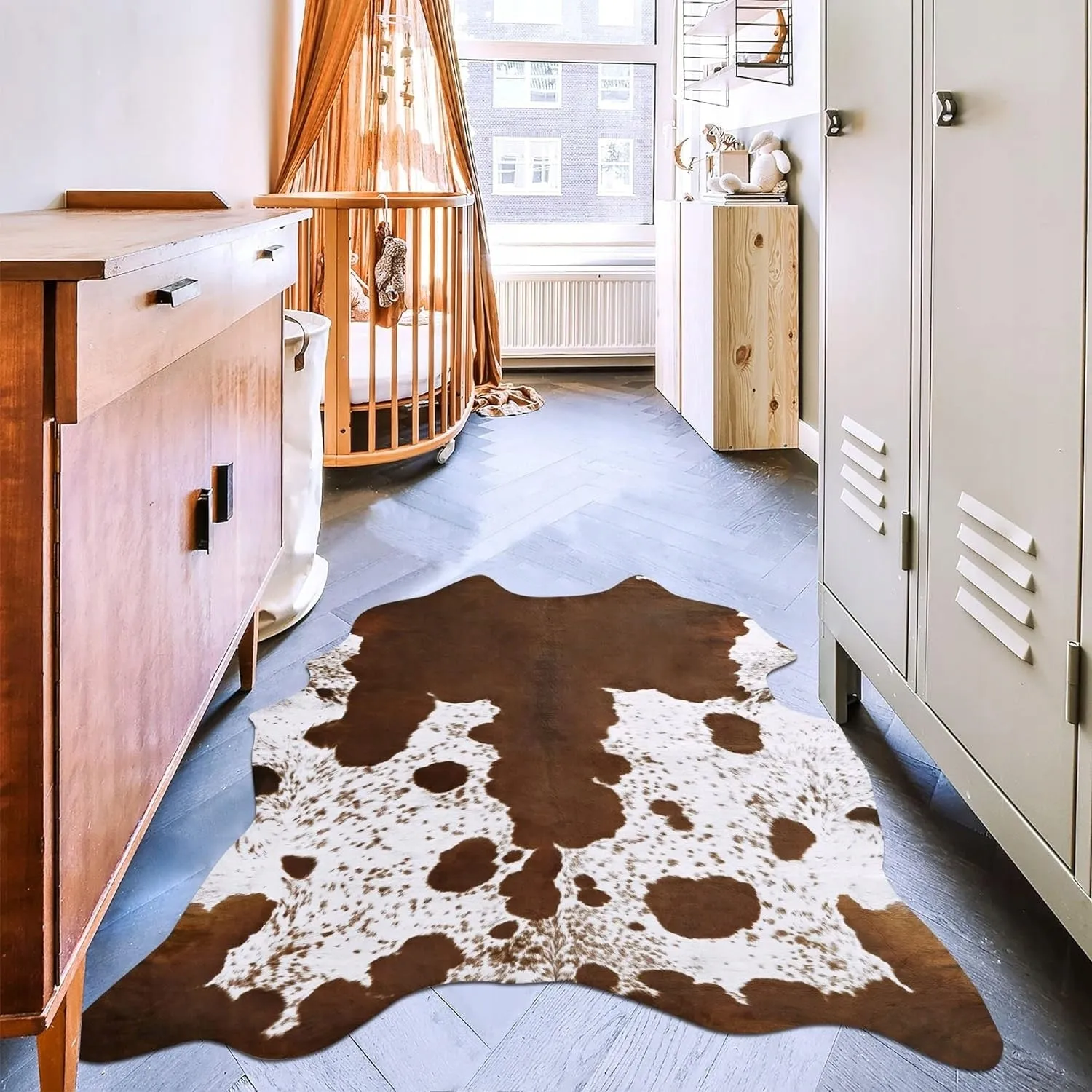Premium Faux Cowhide Home Decor Carpet Luxury Home Office Area Rug