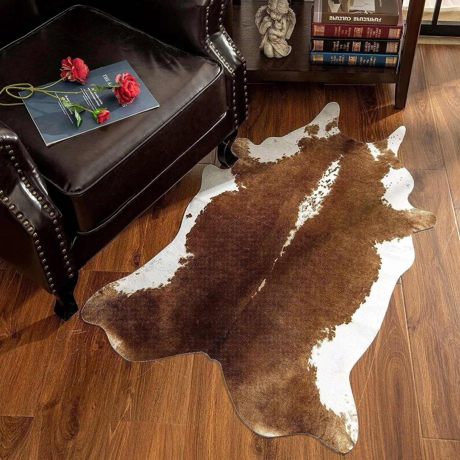 Premium Faux Cowhide Home Decor Carpet Luxury Home Office Area Rug