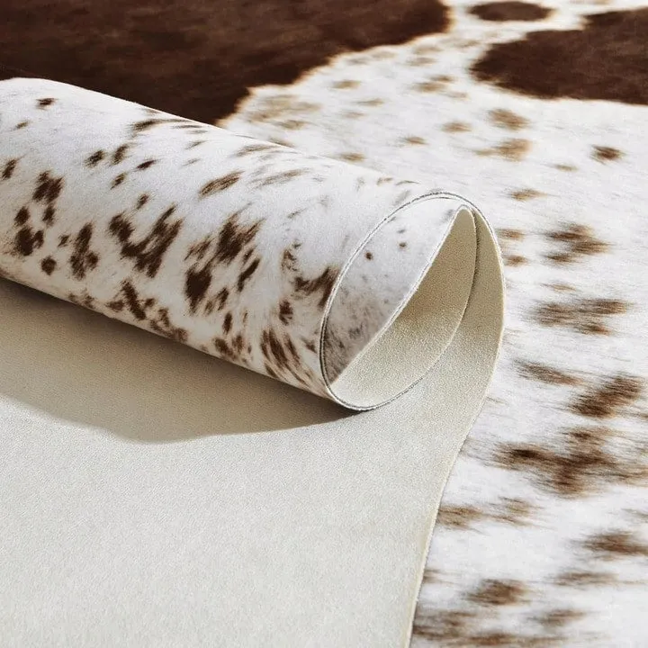 Premium Faux Cowhide Home Decor Carpet Luxury Home Office Area Rug