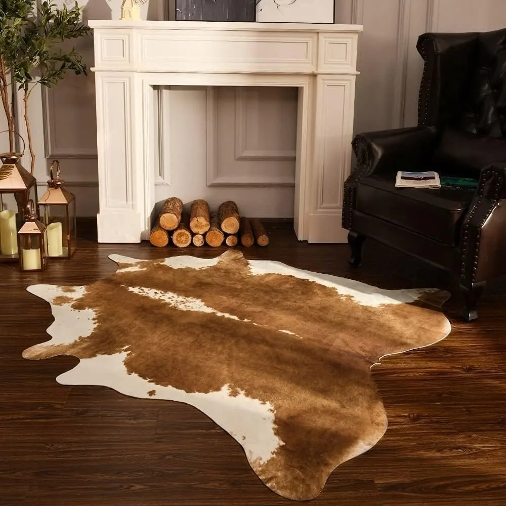 Premium Faux Cowhide Home Decor Carpet Luxury Home Office Area Rug