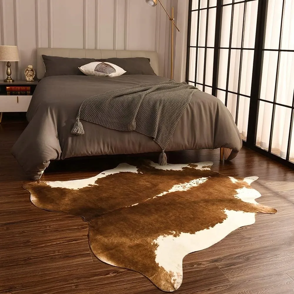 Premium Faux Cowhide Home Decor Carpet Luxury Home Office Area Rug