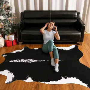 Premium Faux Cowhide Home Decor Carpet Luxury Home Office Area Rug
