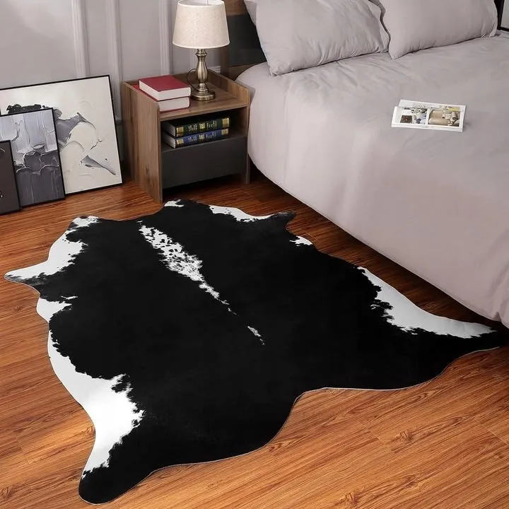 Premium Faux Cowhide Home Decor Carpet Luxury Home Office Area Rug