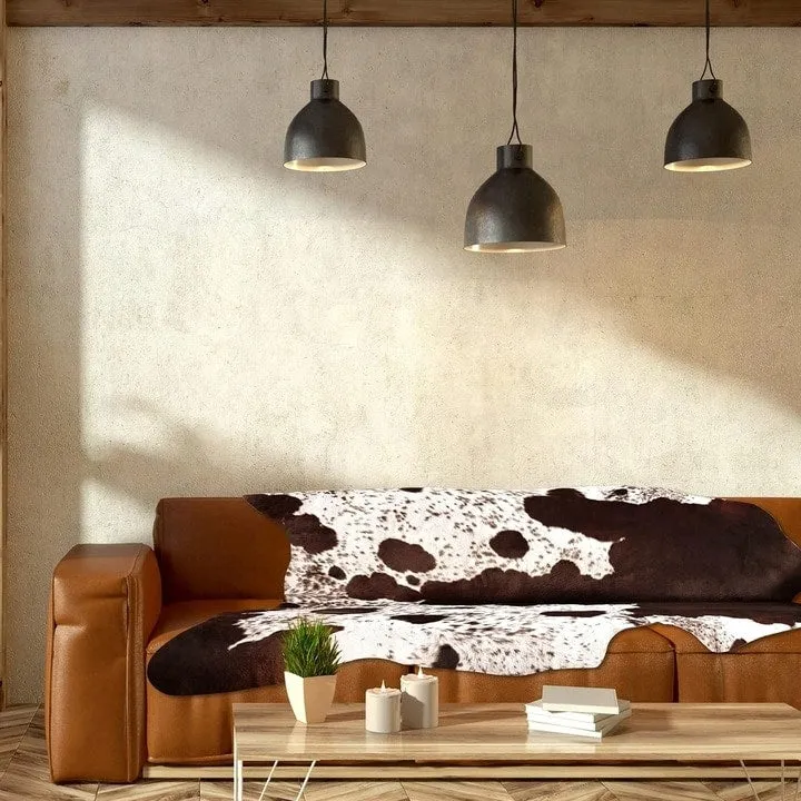 Premium Faux Cowhide Home Decor Carpet Luxury Home Office Area Rug