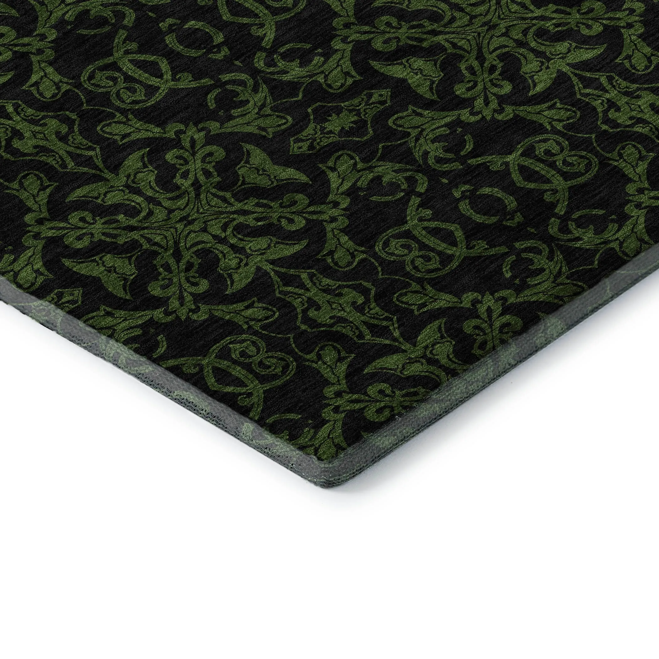 Premium Washable Super Soft Dark Traditional Mayfield Rug