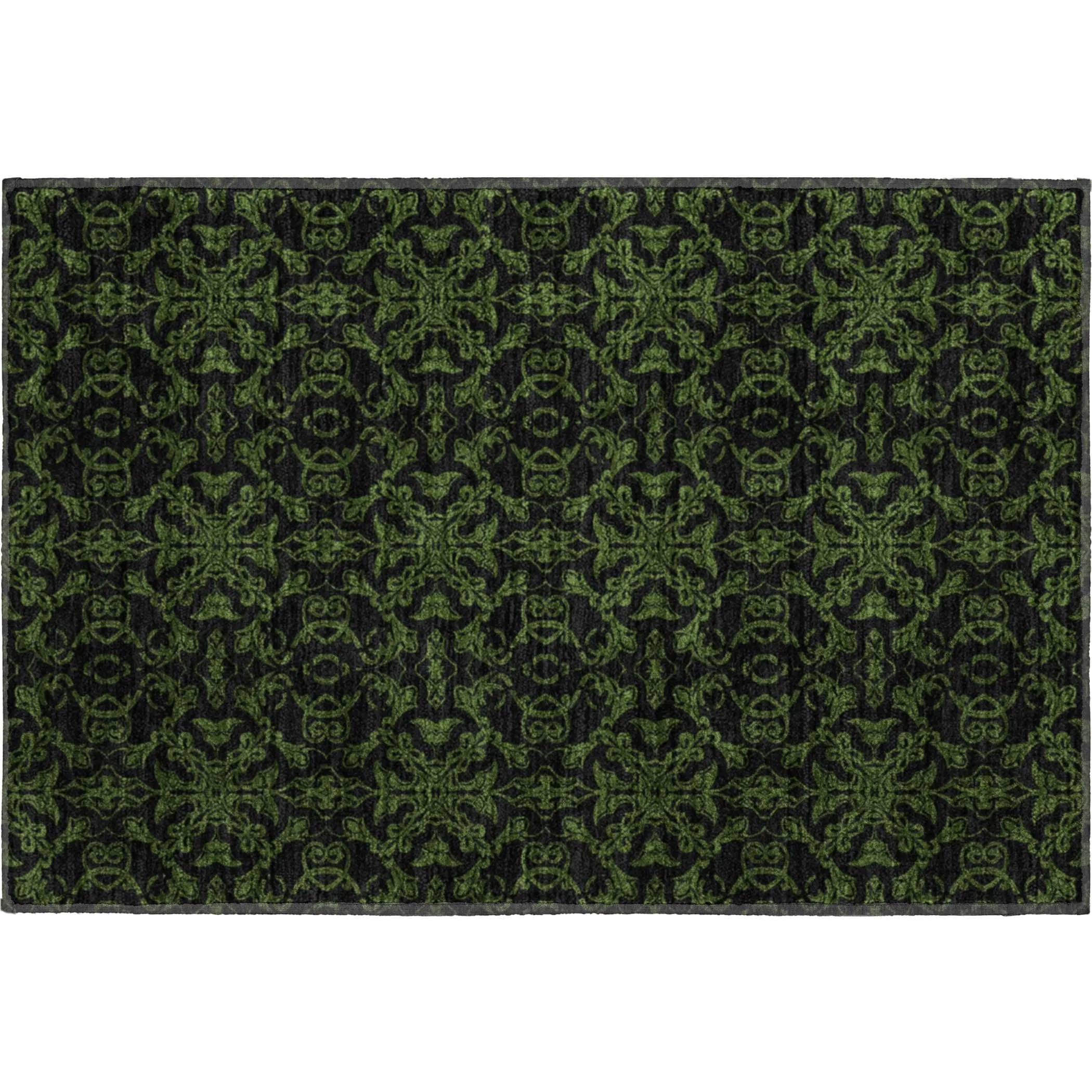Premium Washable Super Soft Dark Traditional Mayfield Rug