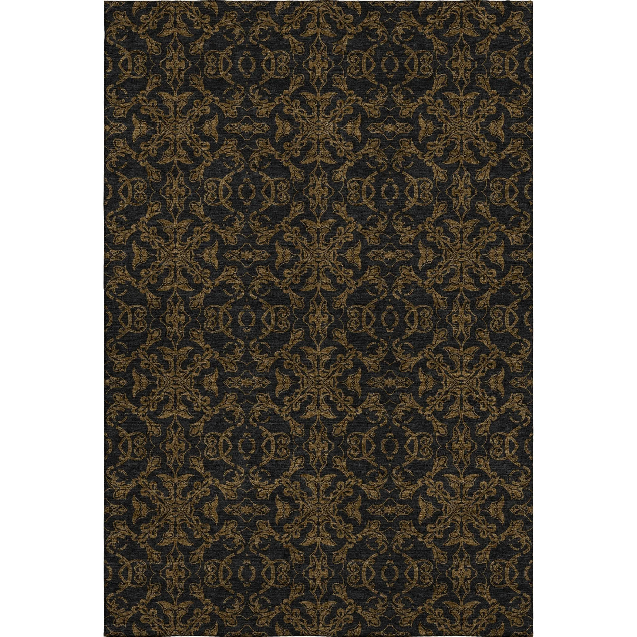 Premium Washable Super Soft Dark Traditional Mayfield Rug