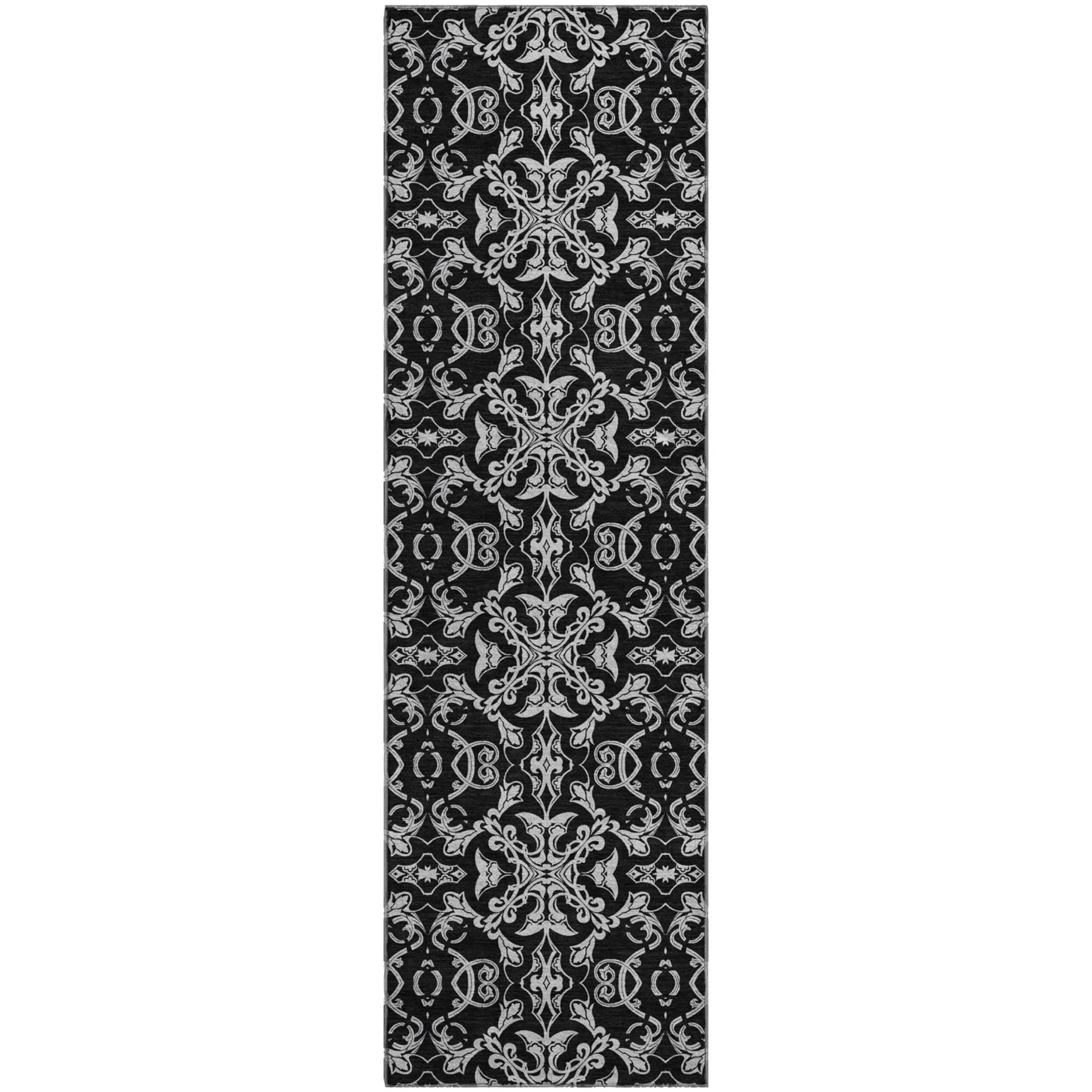 Premium Washable Super Soft Dark Traditional Mayfield Rug
