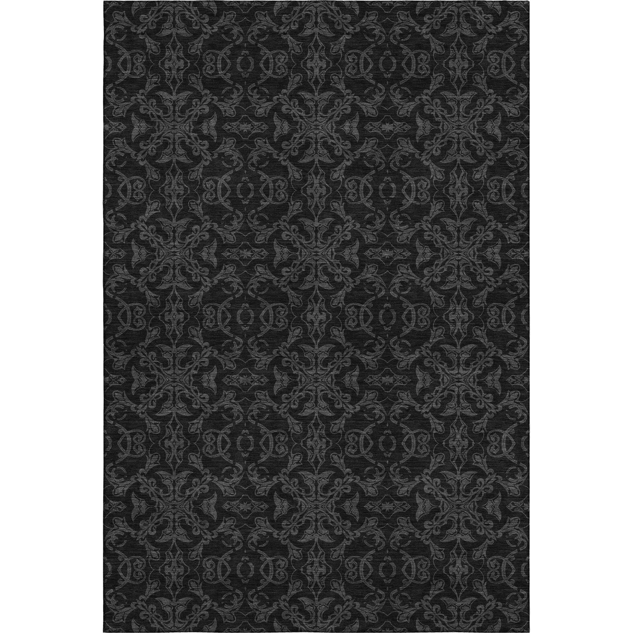Premium Washable Super Soft Dark Traditional Mayfield Rug