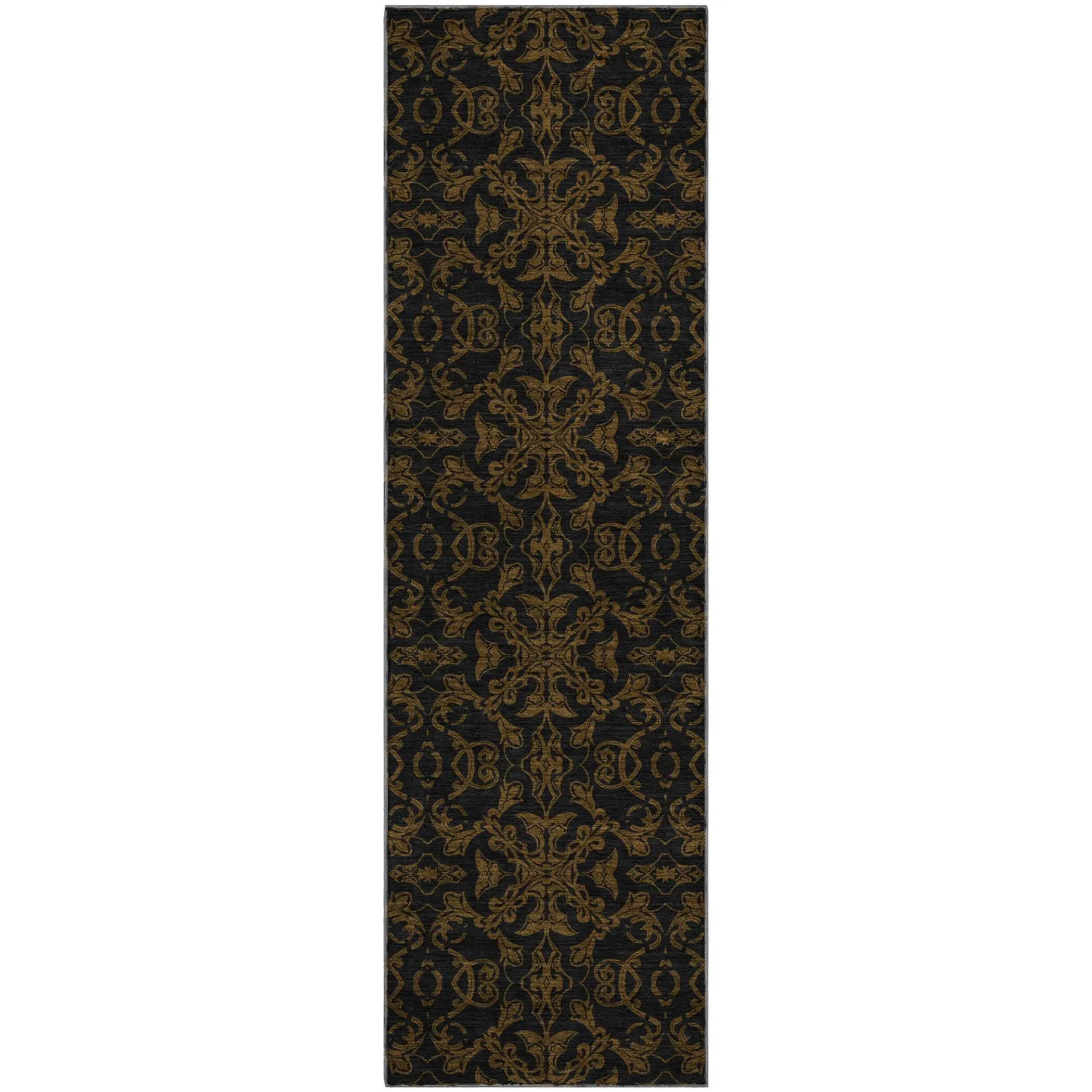 Premium Washable Super Soft Dark Traditional Mayfield Rug