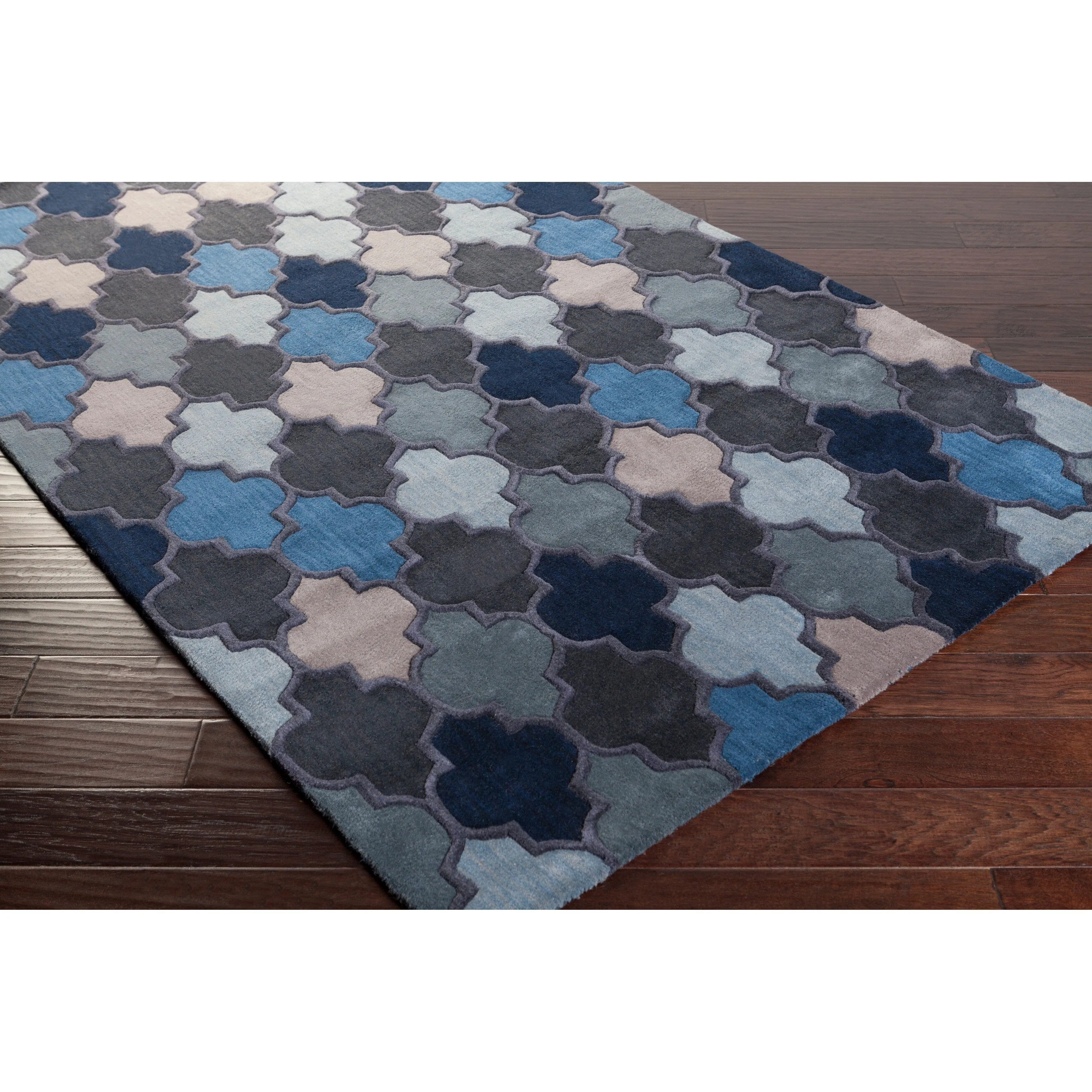Randall Handmade Geometric Moroccan Wool Area Rug