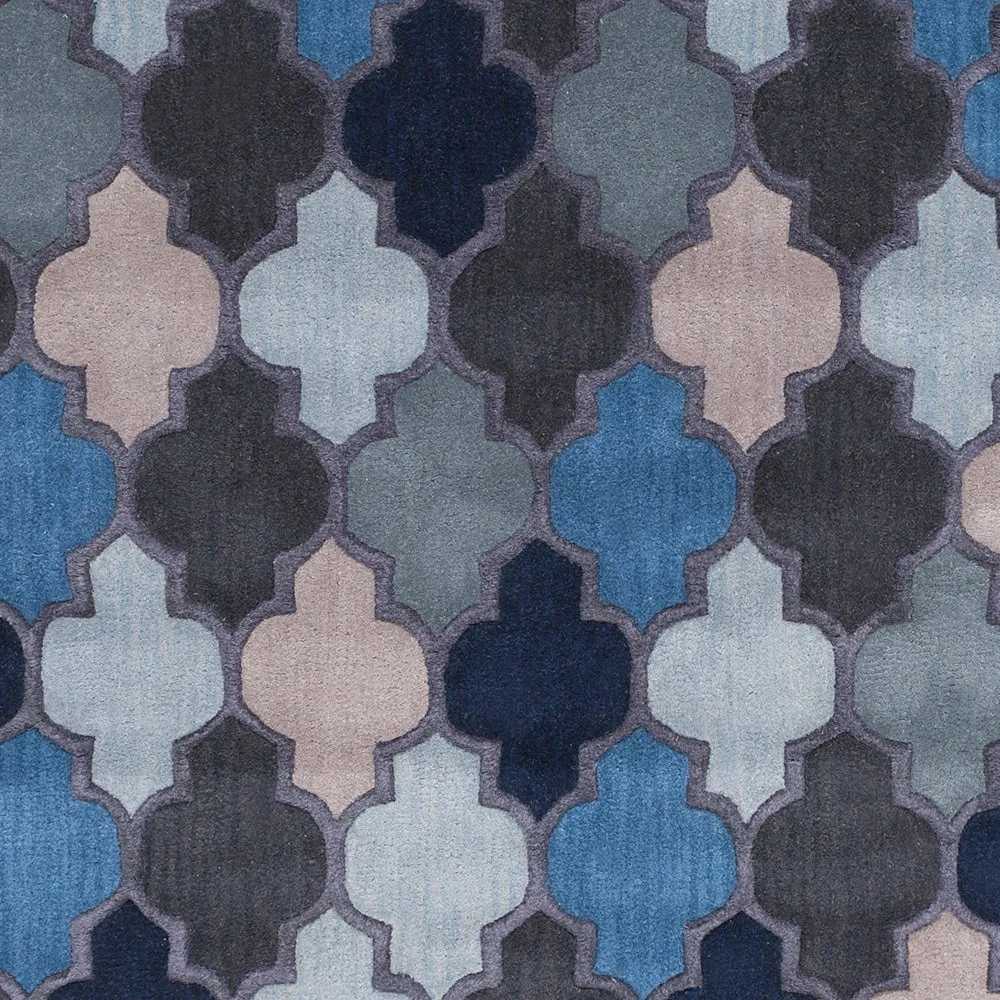 Randall Handmade Geometric Moroccan Wool Area Rug