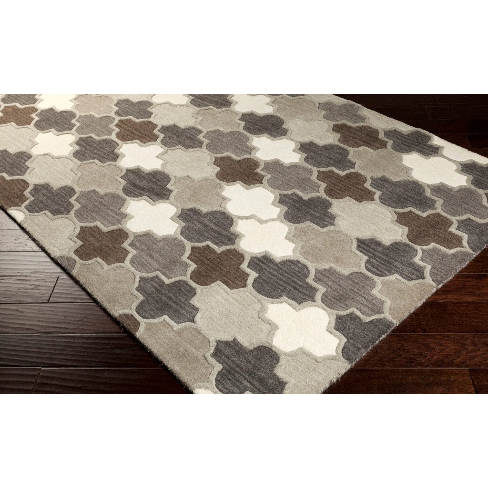 Randall Handmade Geometric Moroccan Wool Area Rug