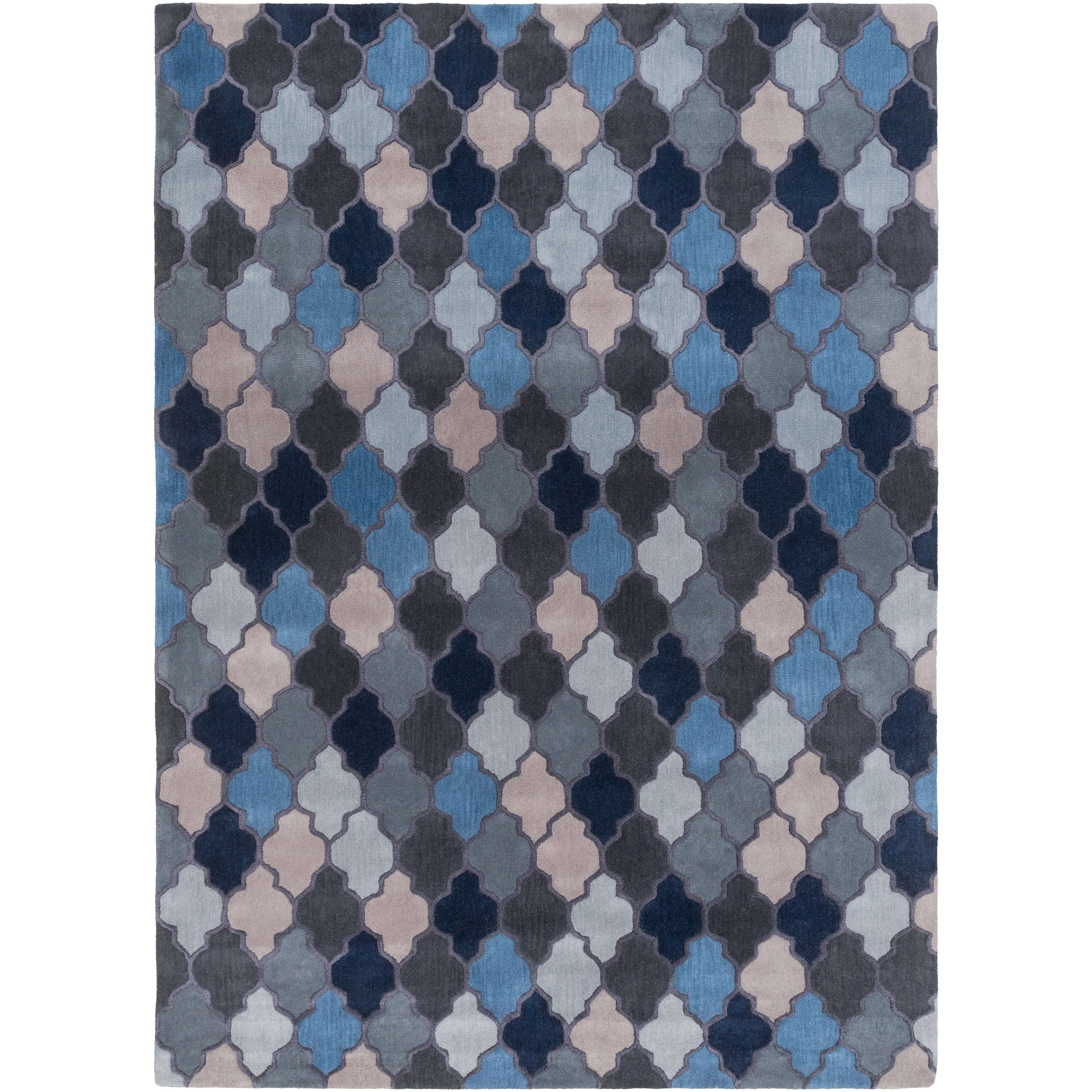 Randall Handmade Geometric Moroccan Wool Area Rug