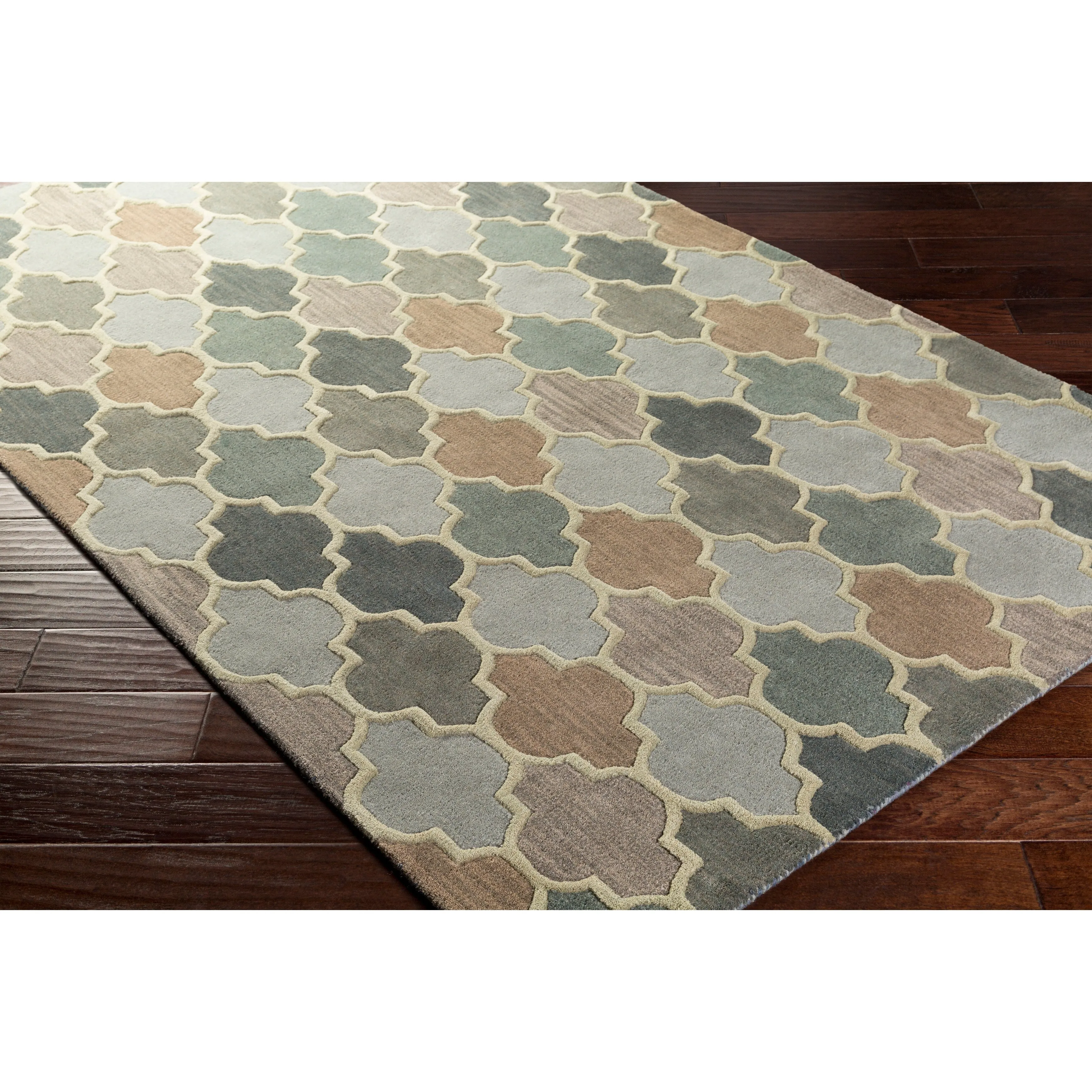 Randall Handmade Geometric Moroccan Wool Area Rug
