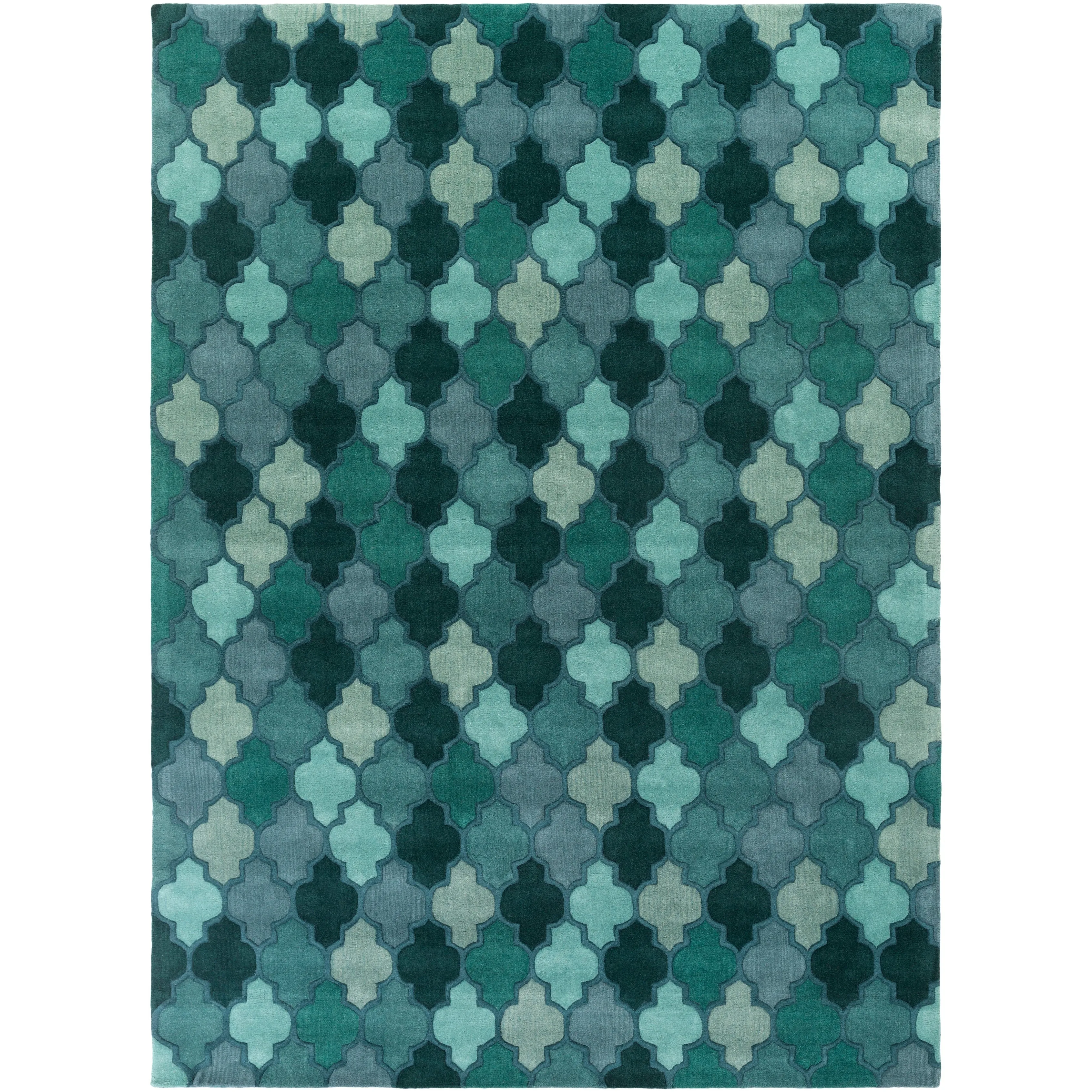 Randall Handmade Geometric Moroccan Wool Area Rug