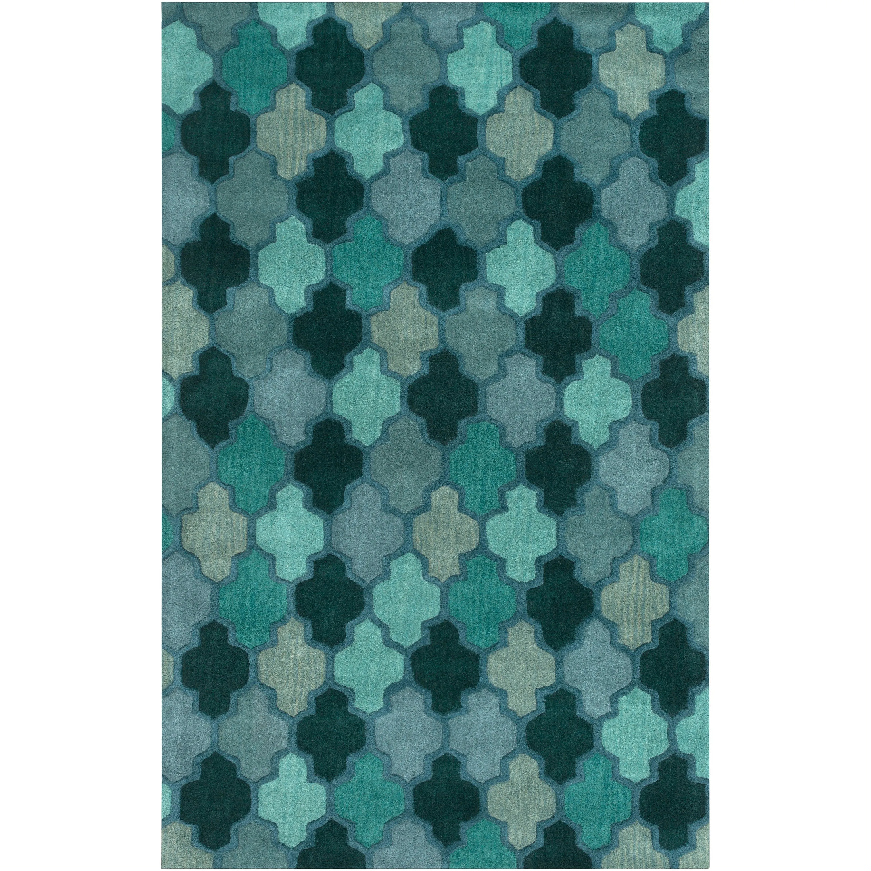 Randall Handmade Geometric Moroccan Wool Area Rug