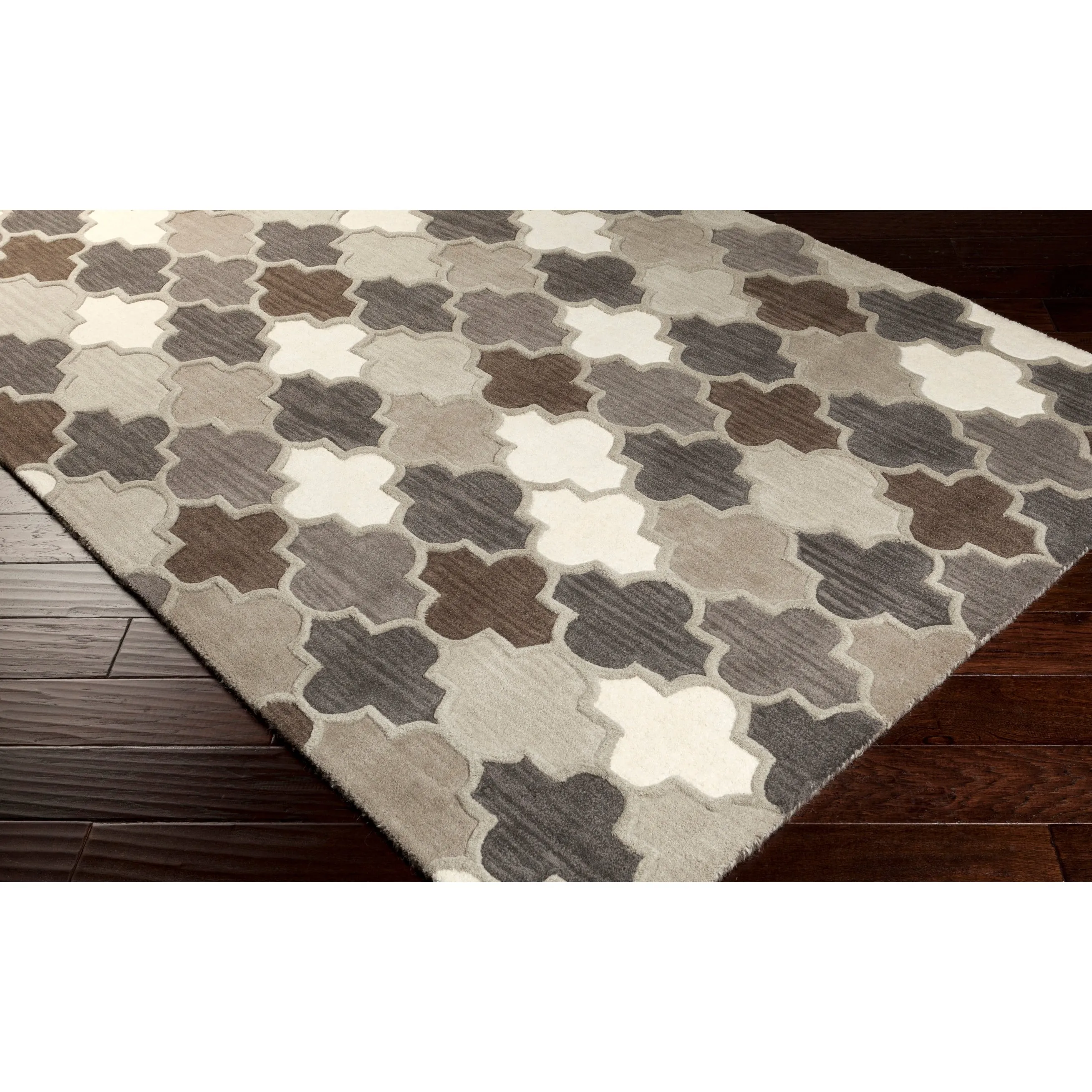Randall Handmade Geometric Moroccan Wool Area Rug