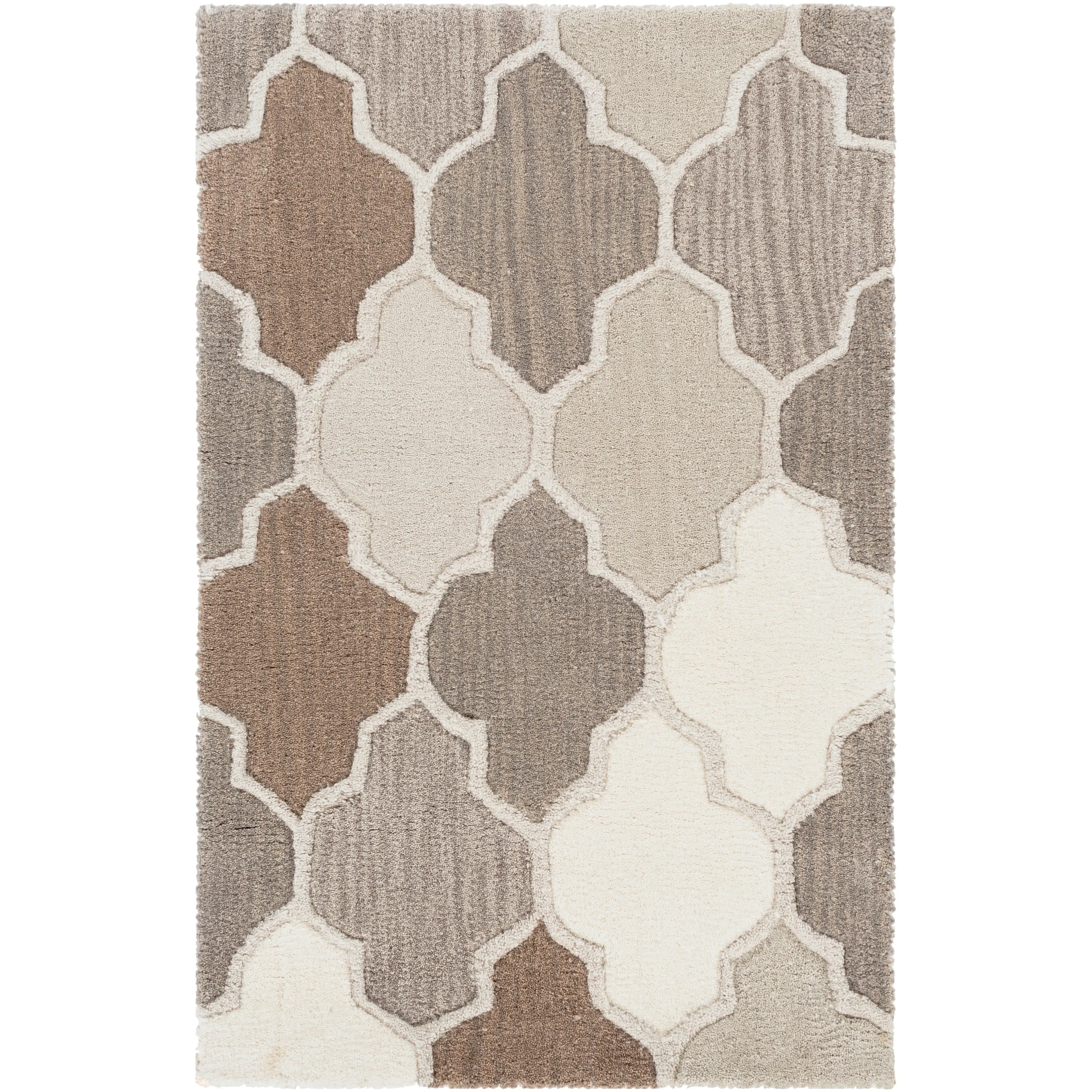Randall Handmade Geometric Moroccan Wool Area Rug