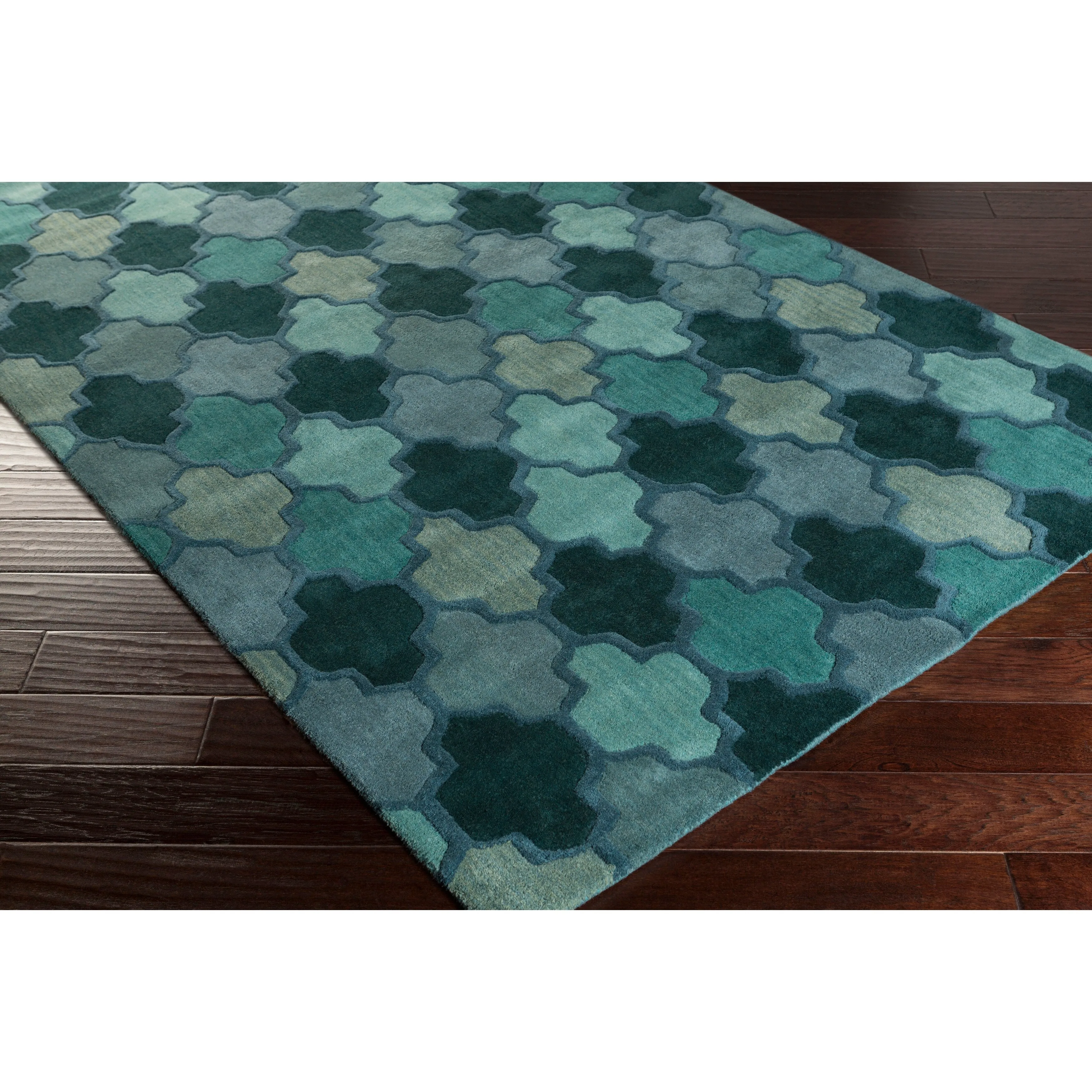 Randall Handmade Geometric Moroccan Wool Area Rug