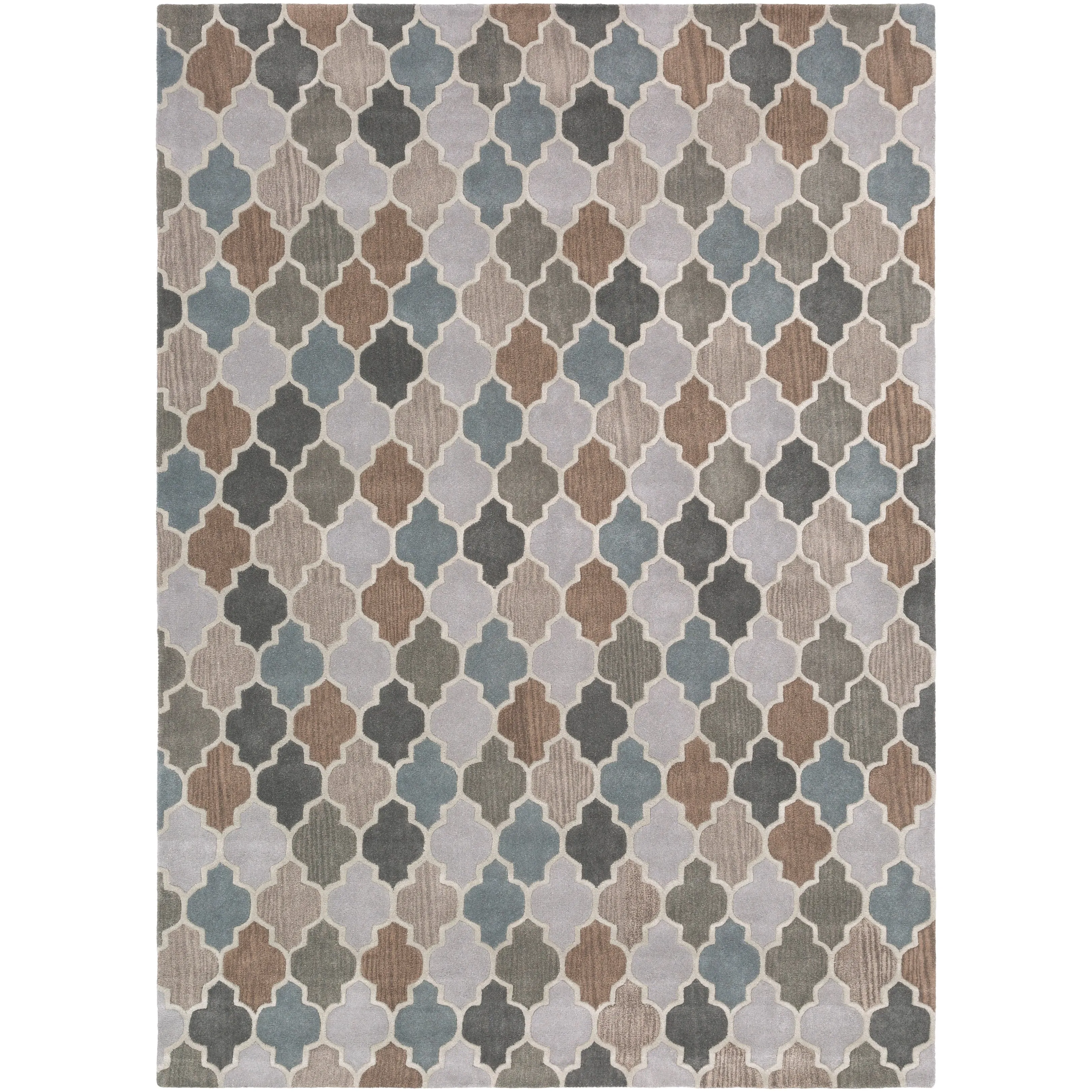 Randall Handmade Geometric Moroccan Wool Area Rug