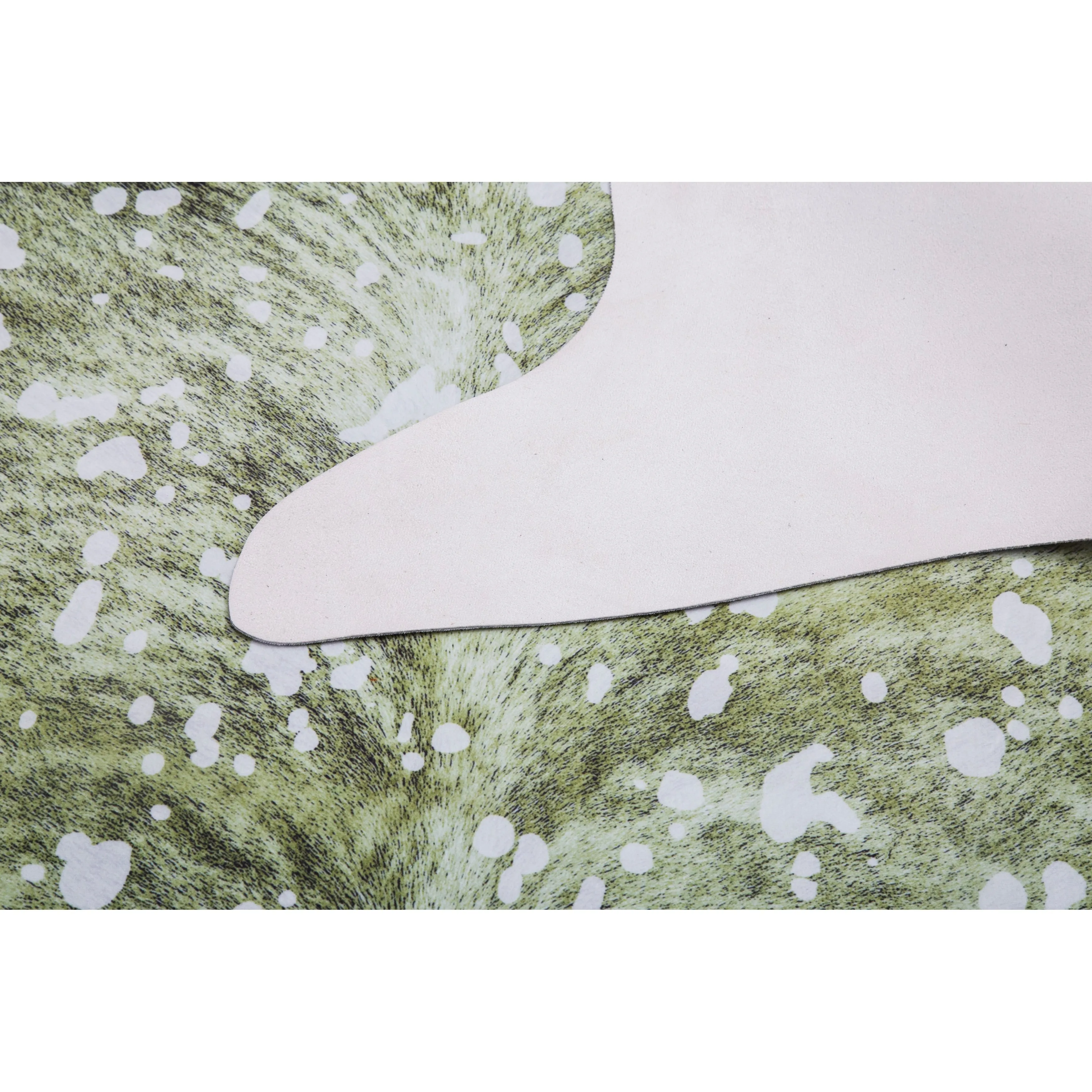 Rio Collection Faux Cowhide Printed Rug with Foil Accents