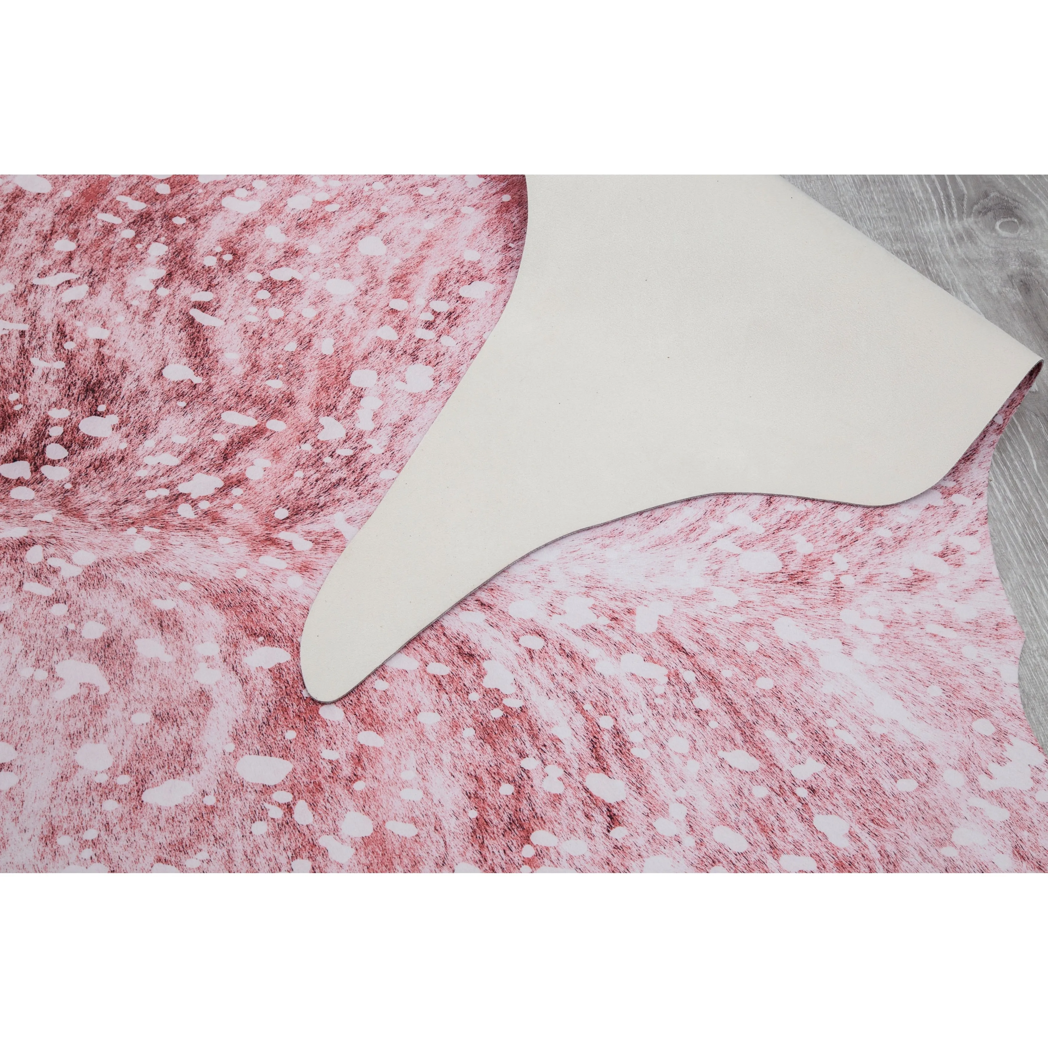 Rio Collection Faux Cowhide Printed Rug with Foil Accents