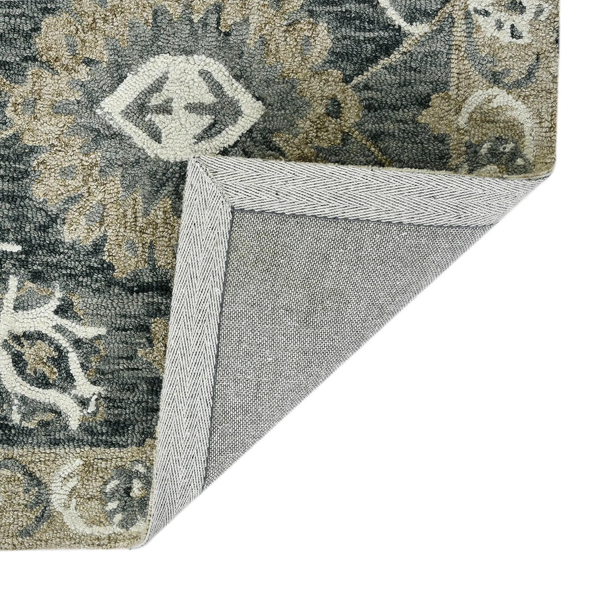 Romesha Newburg Hand-Hooked Wool Area Rug