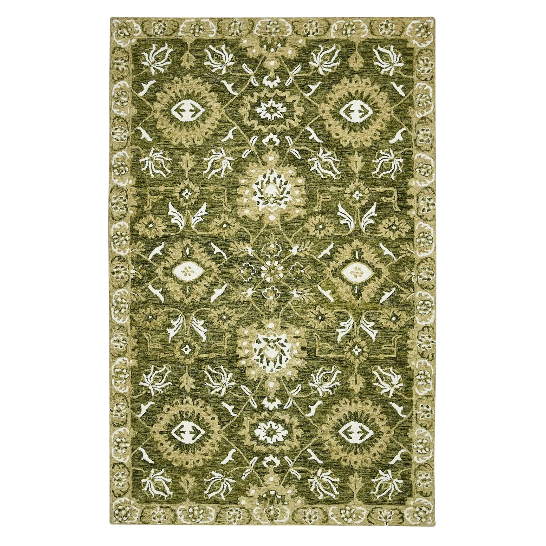 Romesha Newburg Hand-Hooked Wool Area Rug