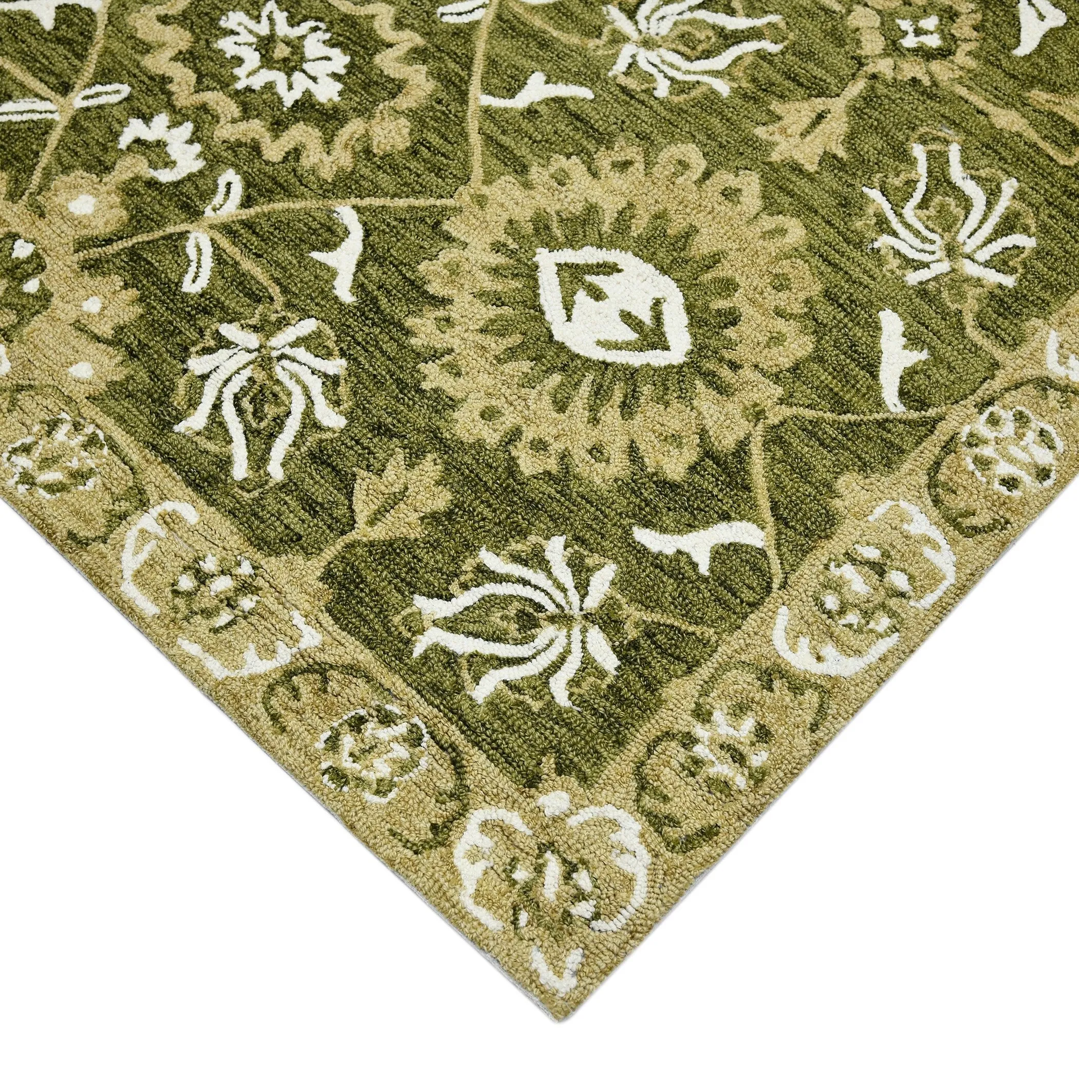 Romesha Newburg Hand-Hooked Wool Area Rug