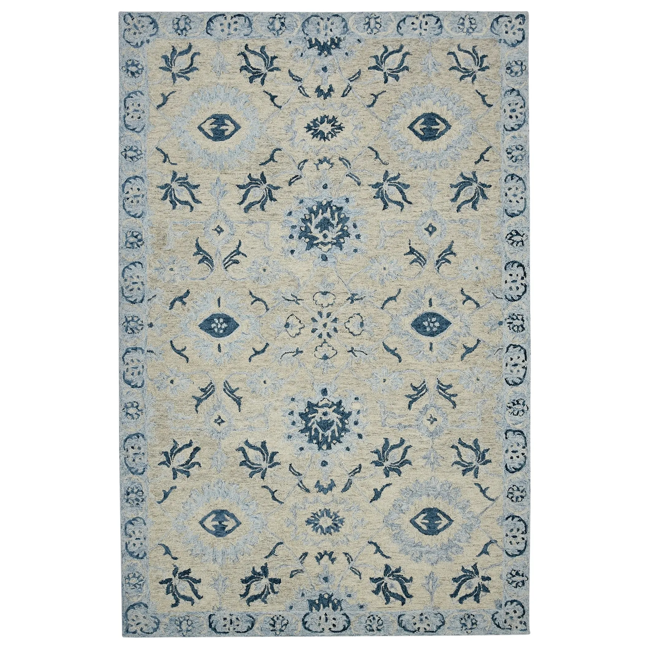 Romesha Newburg Hand-Hooked Wool Area Rug