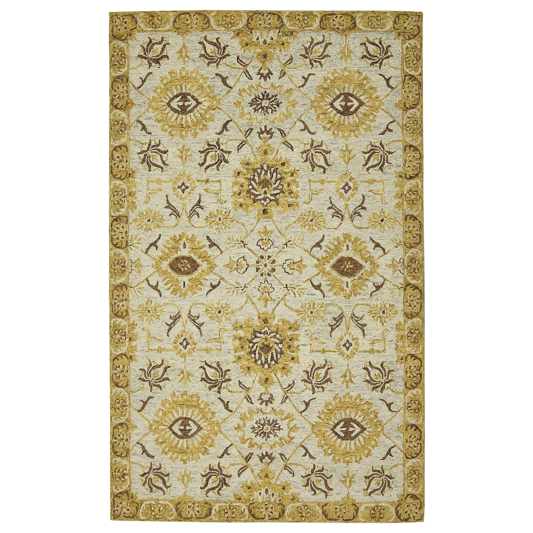 Romesha Newburg Hand-Hooked Wool Area Rug