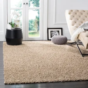 SAFAVIEH Athens Shag Ilaha 1.5-inch Thick Rug - Beige - 8' x 10'