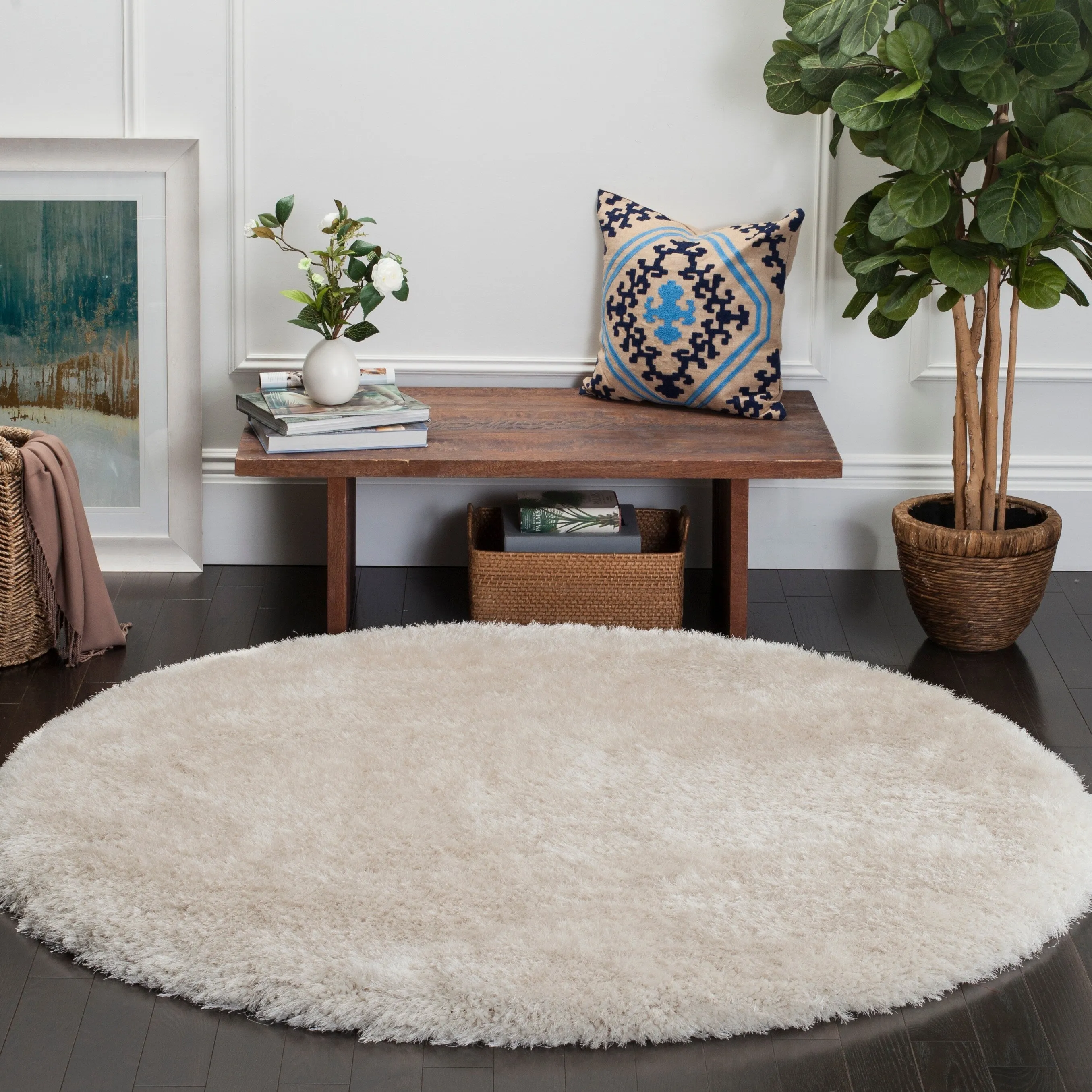 SAFAVIEH Bahija Rudina Luxe Shaggy 3 inch-thick Area Rug