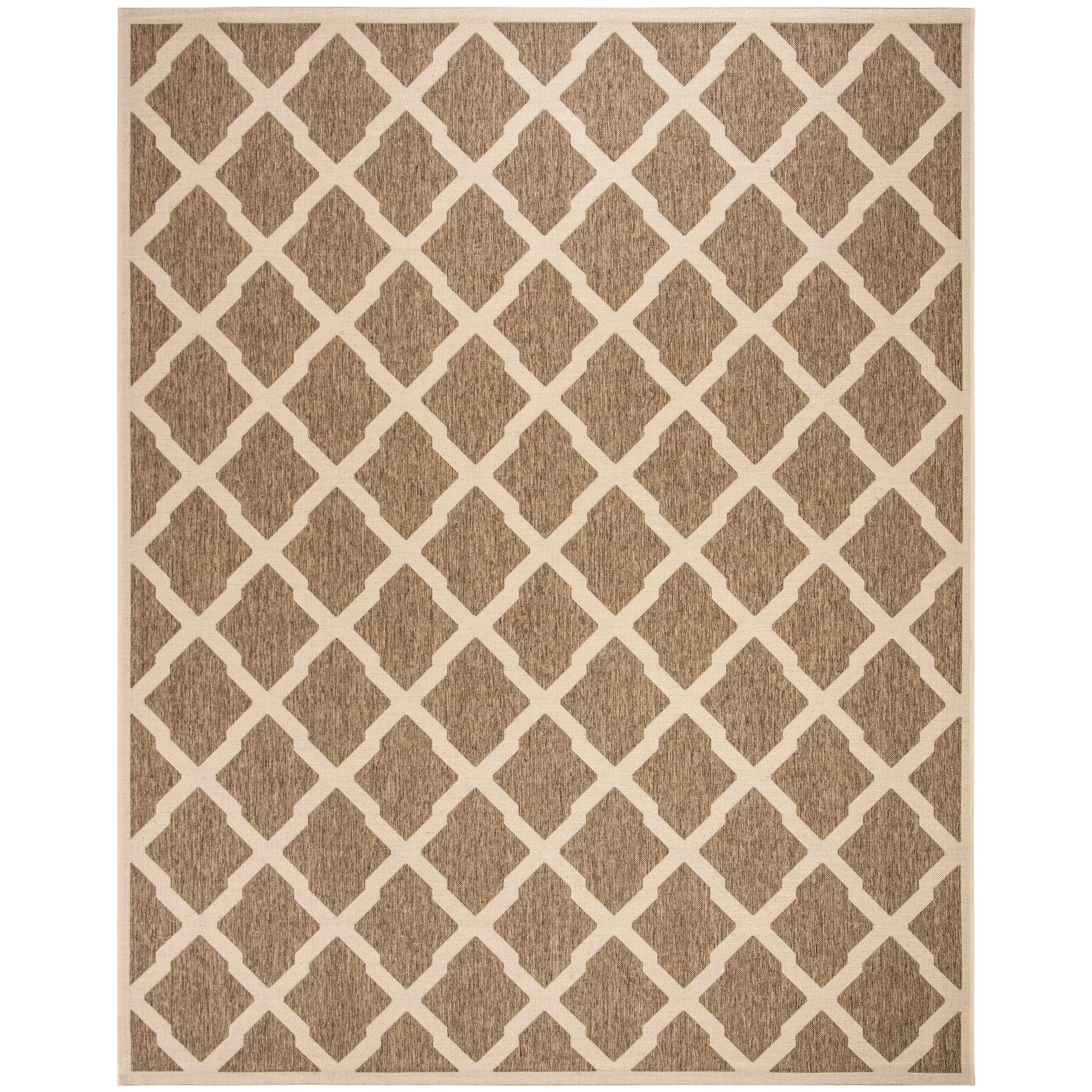 SAFAVIEH Beach House Minda Indoor/ Outdoor Waterproof Patio Backyard Rug - Beige/Cream - 8' x 10'