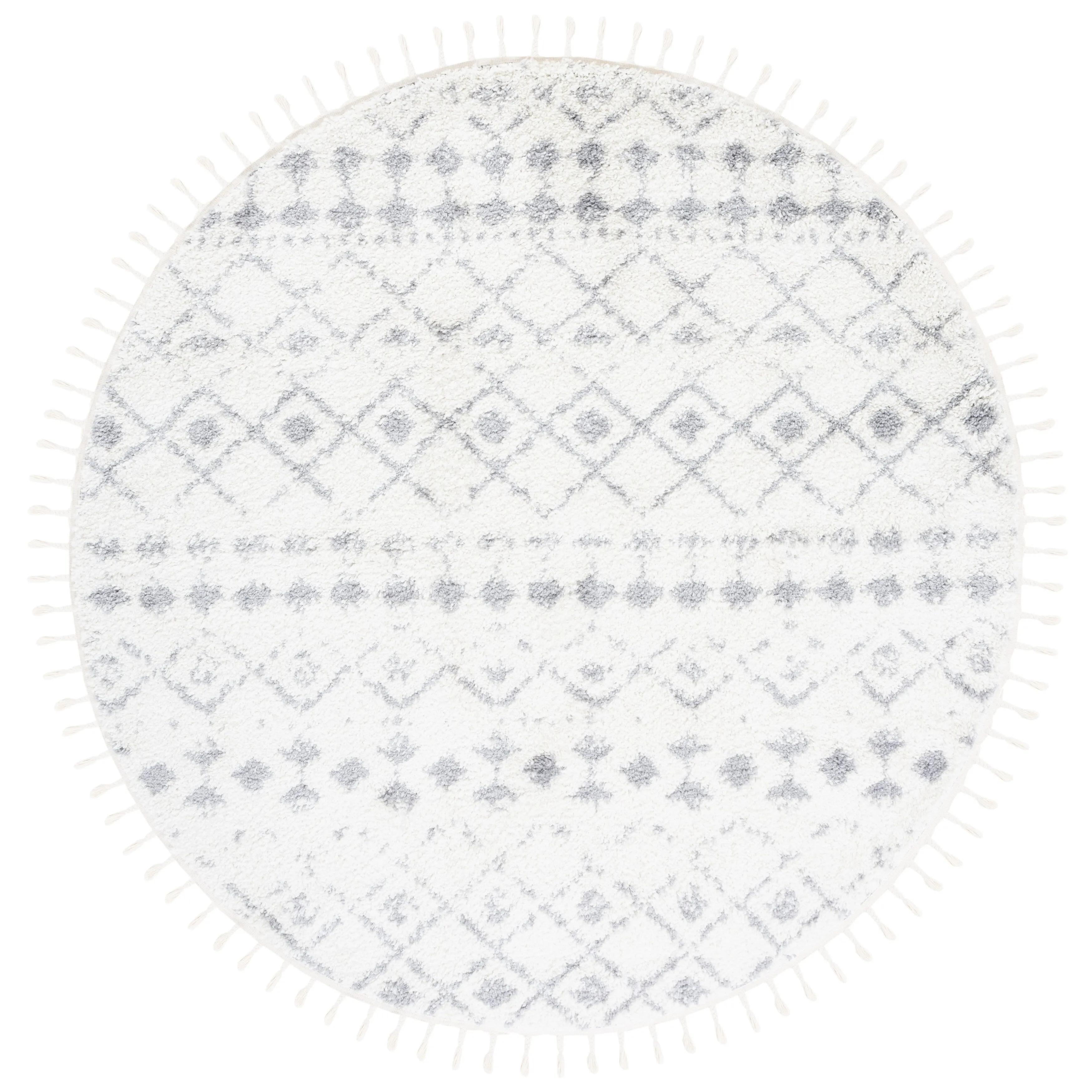 SAFAVIEH Berber Fringe Dashurije Leatha Trellis Rug