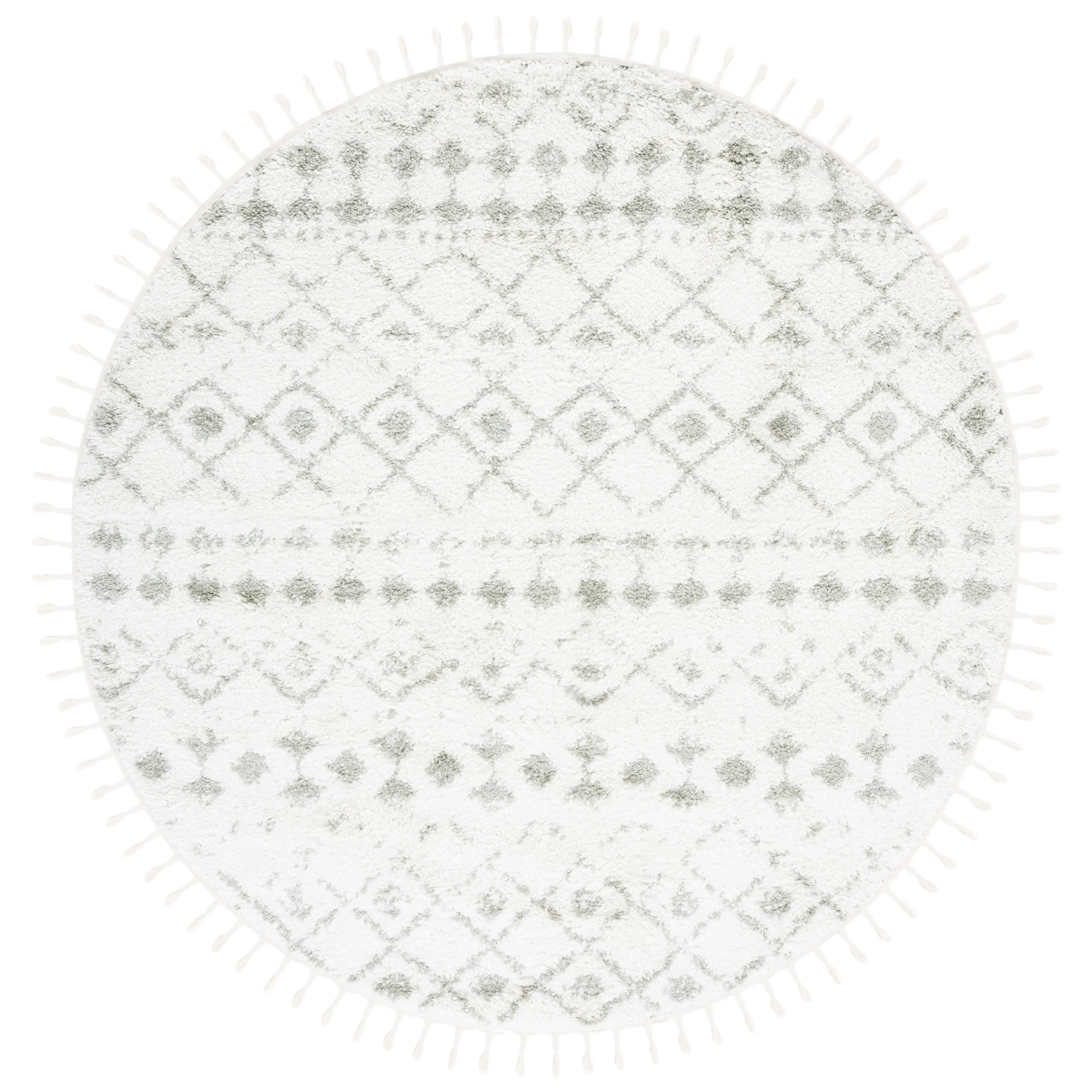 SAFAVIEH Berber Fringe Dashurije Leatha Trellis Rug