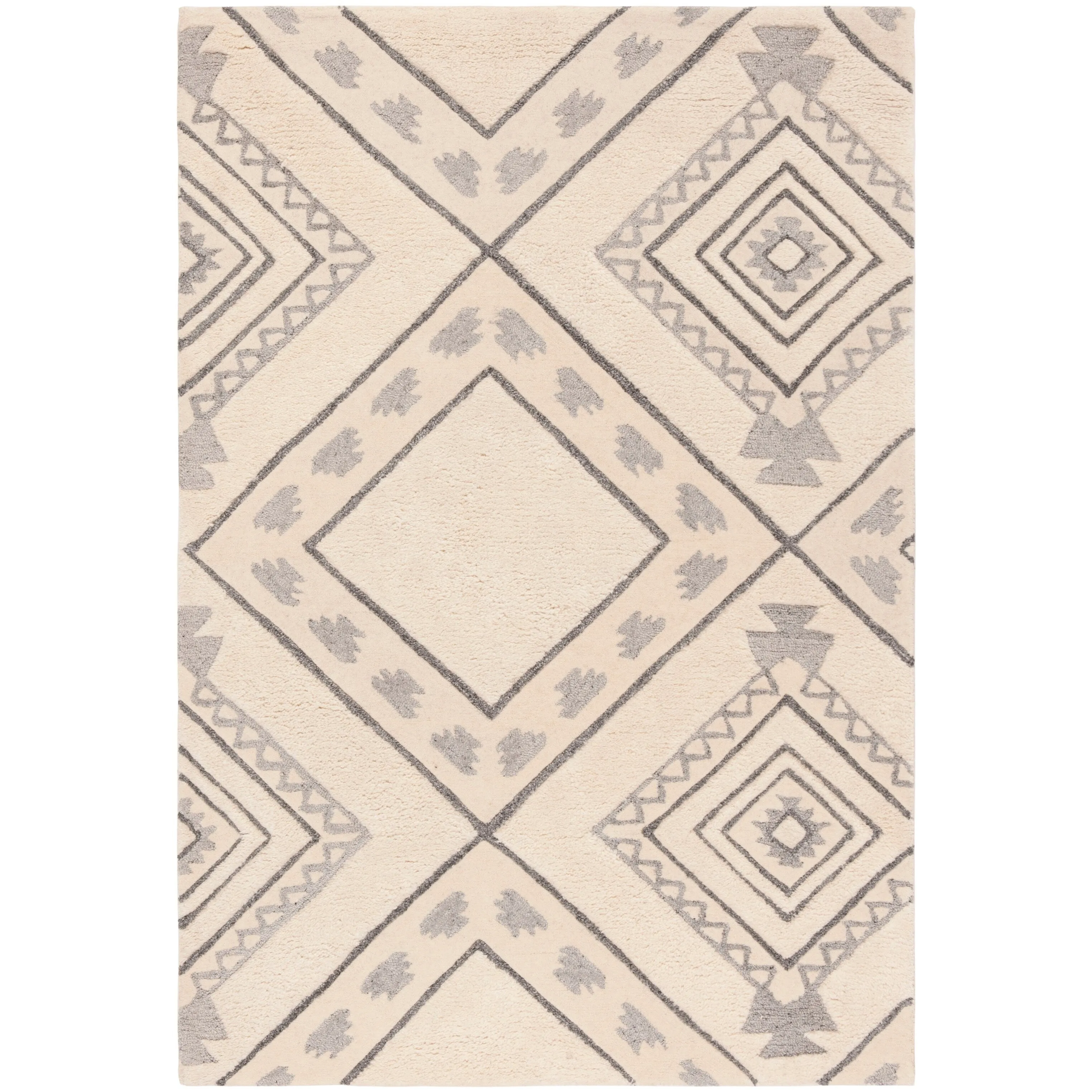 SAFAVIEH Berber Shag Juliette Abstract 1.25-inch Thick Rug
