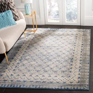SAFAVIEH Brentwood Gusta Traditional Oriental Rug - Light Grey/Blue - 4' x 6'