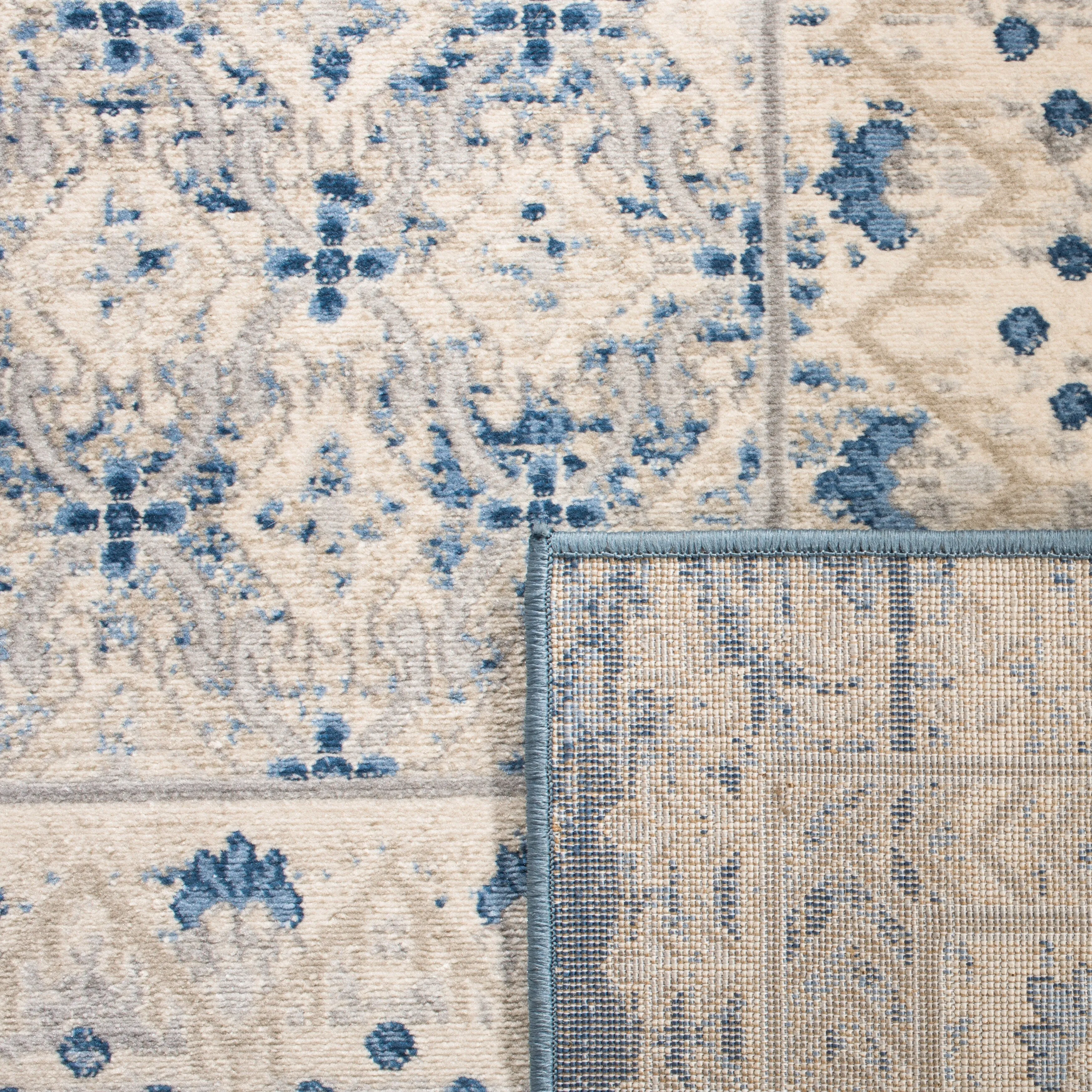 SAFAVIEH Brentwood Gusta Traditional Oriental Rug - Light Grey/Blue - 4' x 6'