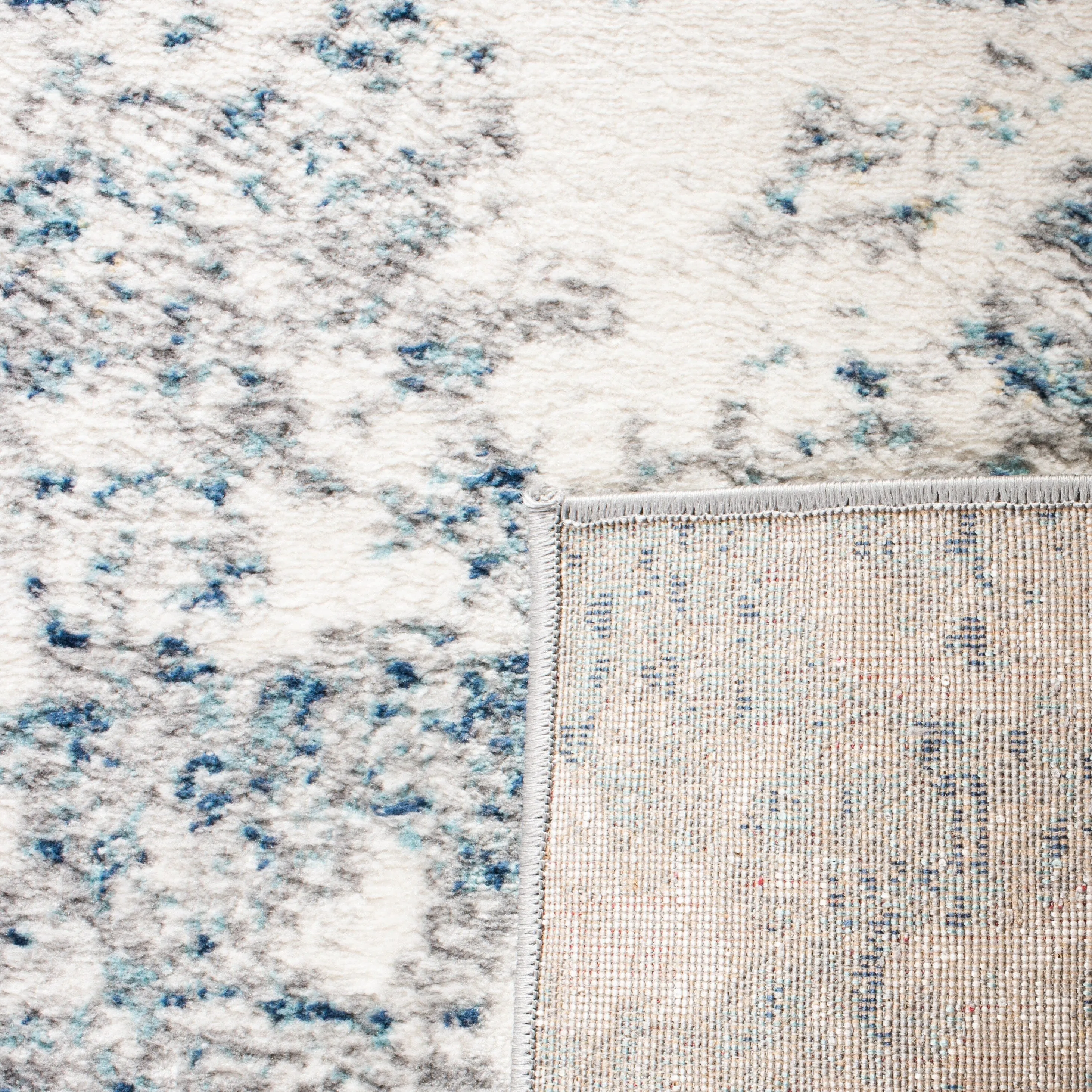 SAFAVIEH Brentwood Malissie Modern Abstract Rug - Light Grey/Blue - 6' x 9'