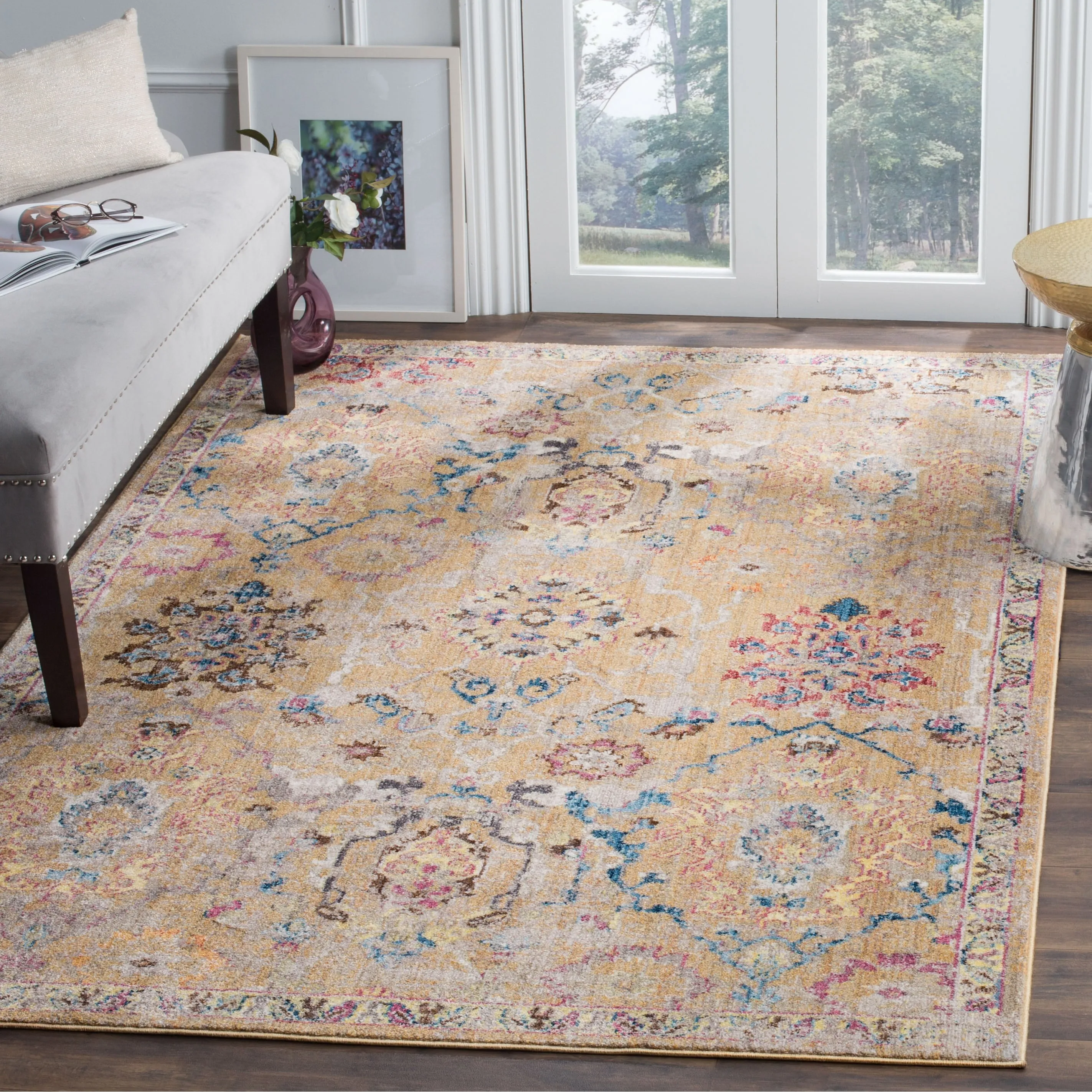 SAFAVIEH Bristol Ardine Vintage Boho Oriental Polyester Rug