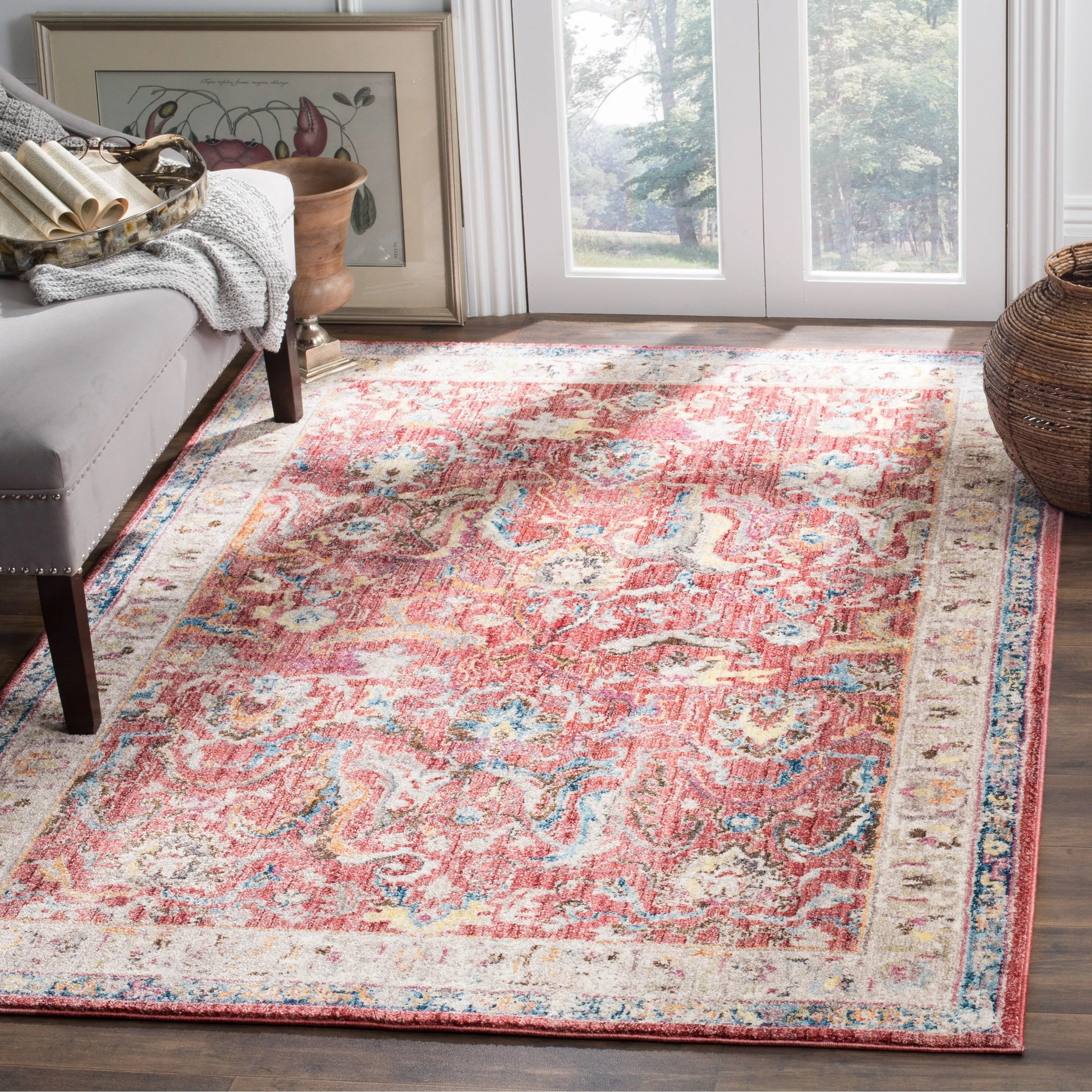 SAFAVIEH Bristol Nisrin Vintage Boho Oriental Polyester Rug