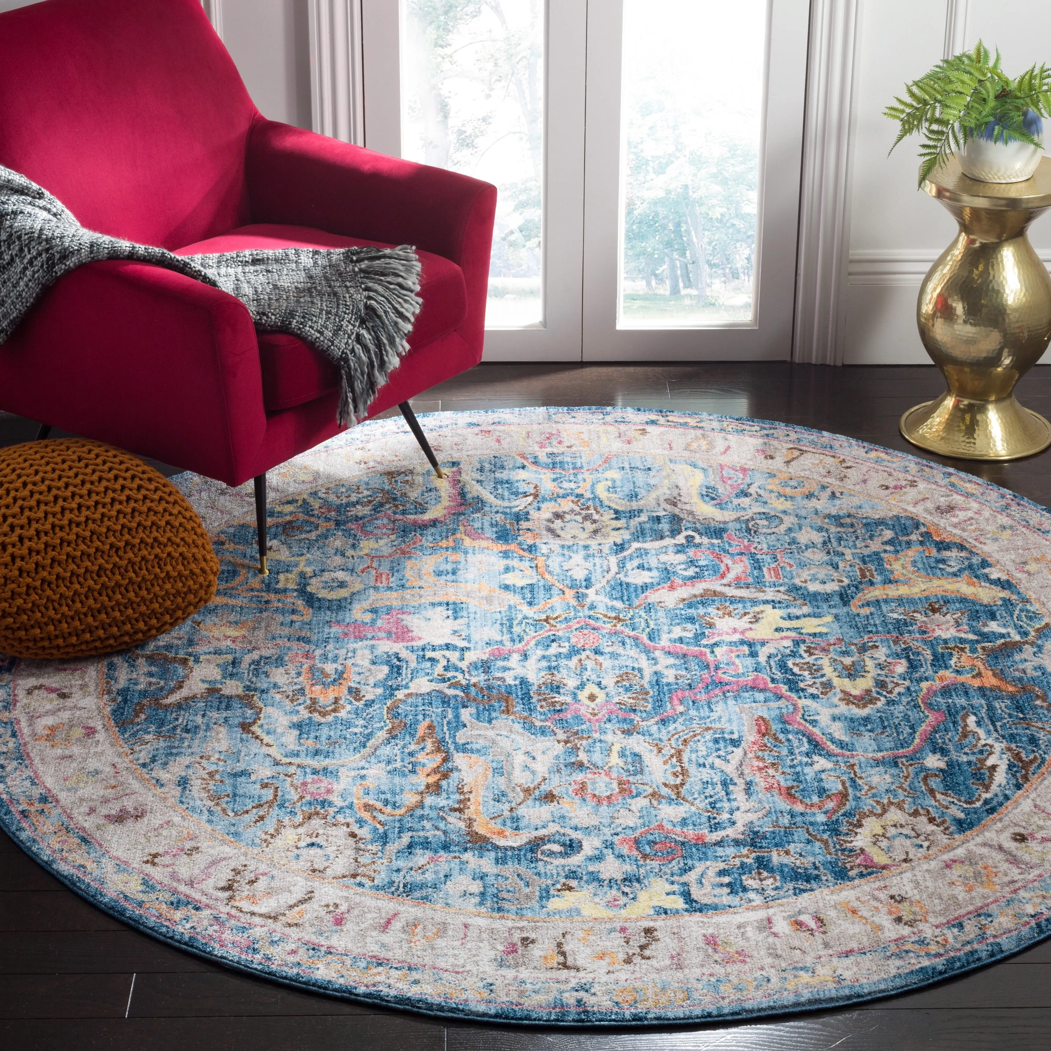 SAFAVIEH Bristol Nisrin Vintage Boho Oriental Polyester Rug