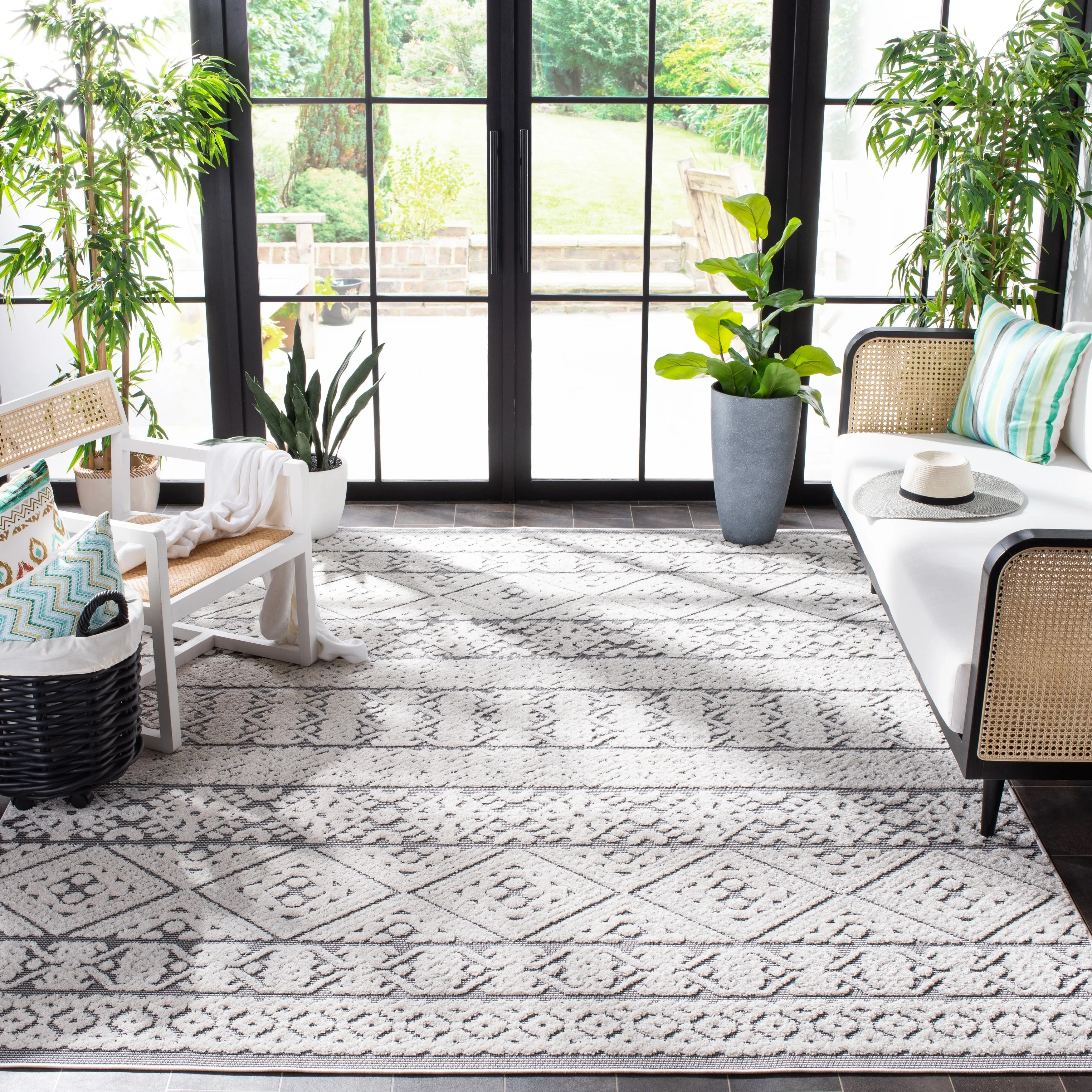 SAFAVIEH Cabana Dudi Indoor/ Outdoor Waterproof Patio Rug