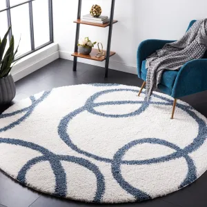 SAFAVIEH Calico Shag Engelina Abstract 1.5-inch Thick Rug