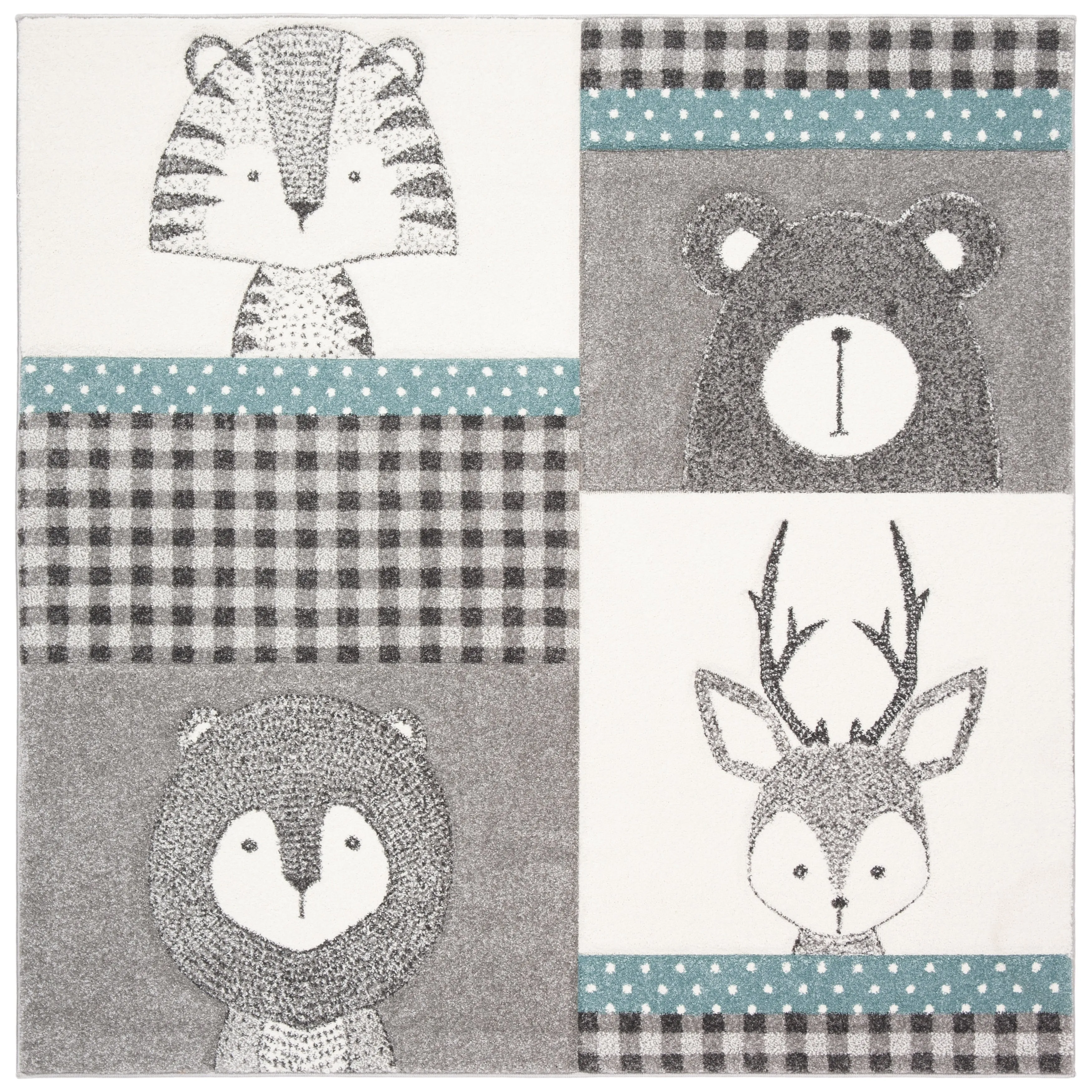 SAFAVIEH Carousel Kids Jeremy Animal Rug