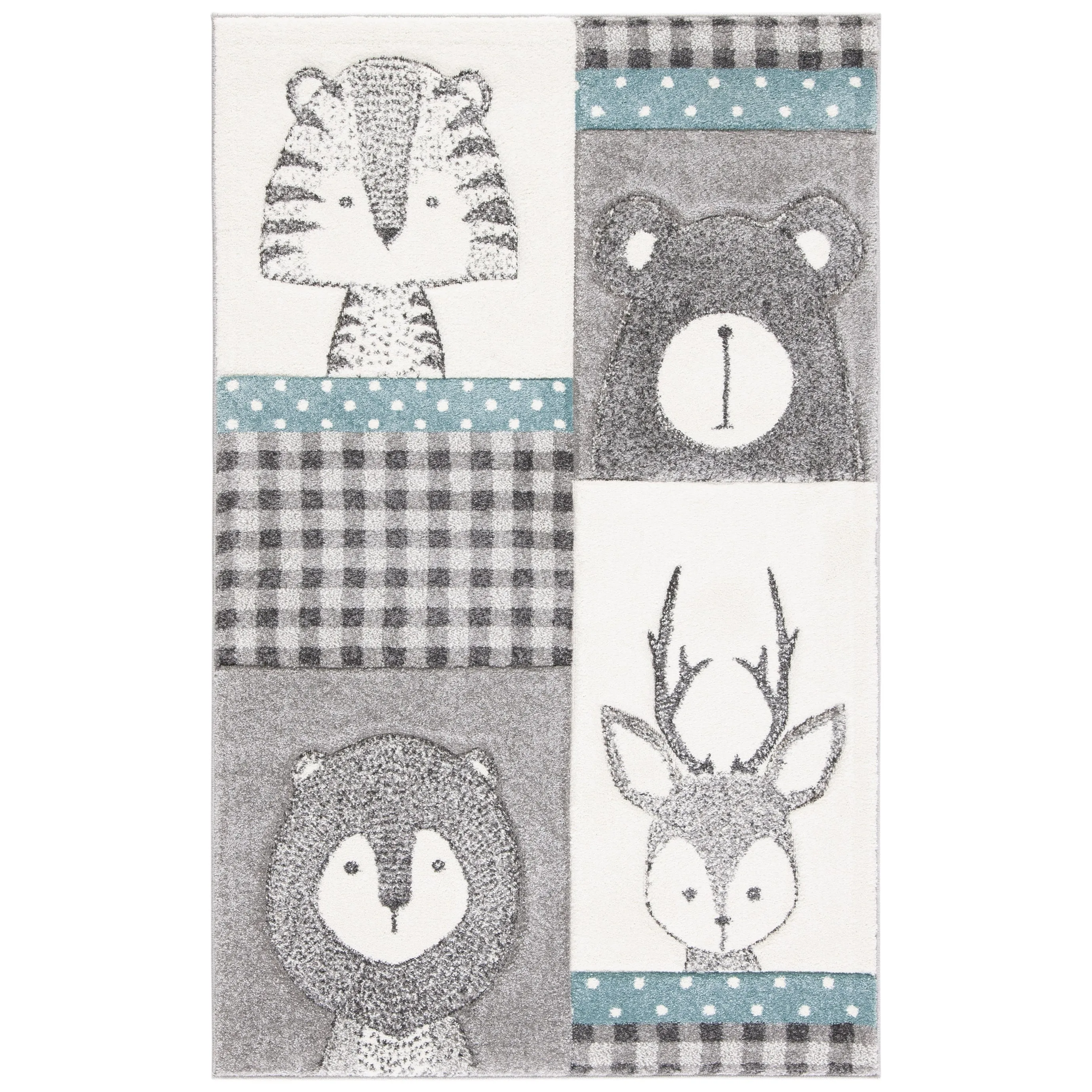 SAFAVIEH Carousel Kids Jeremy Animal Rug